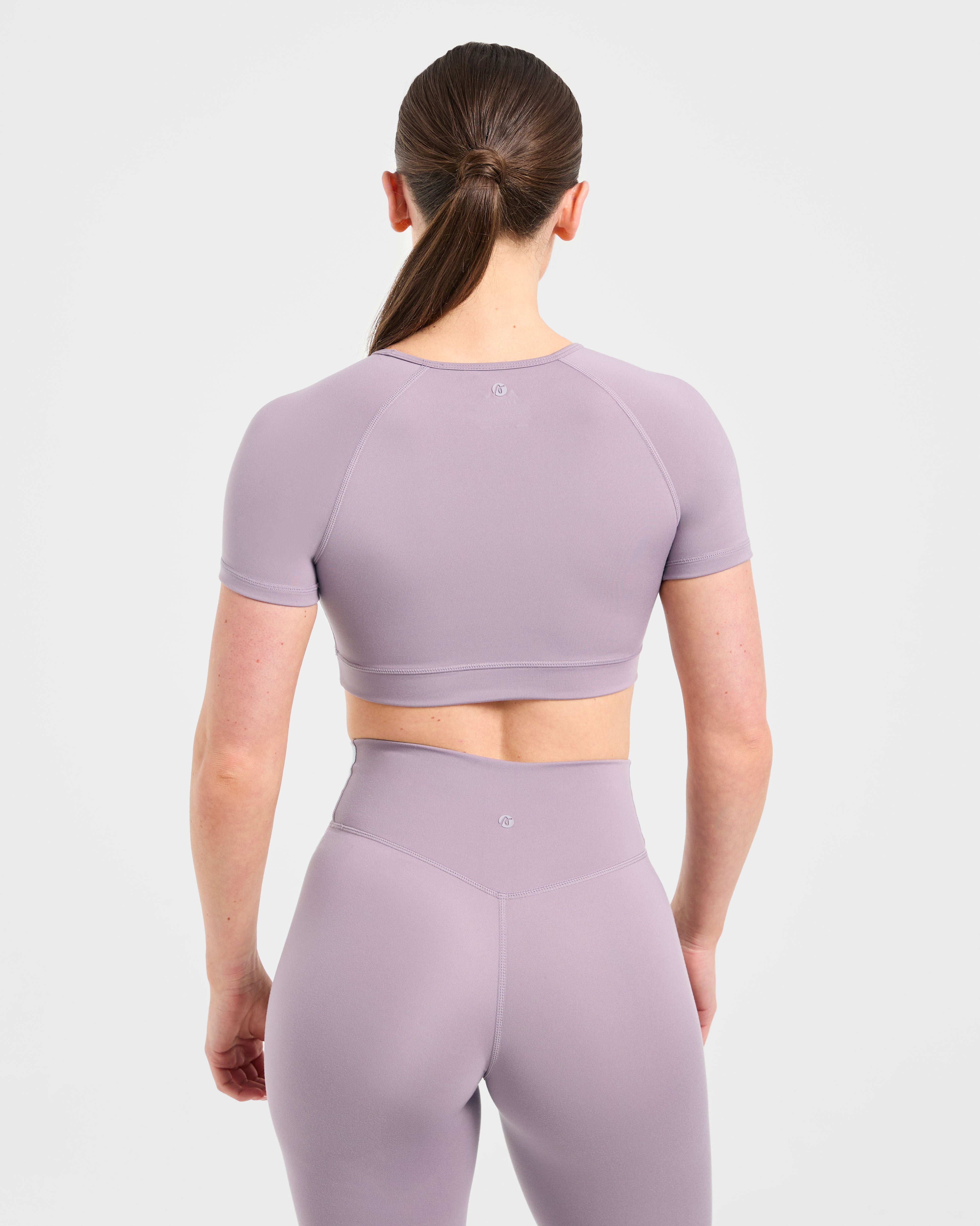 Staple Crop Top - Mauve Violet
