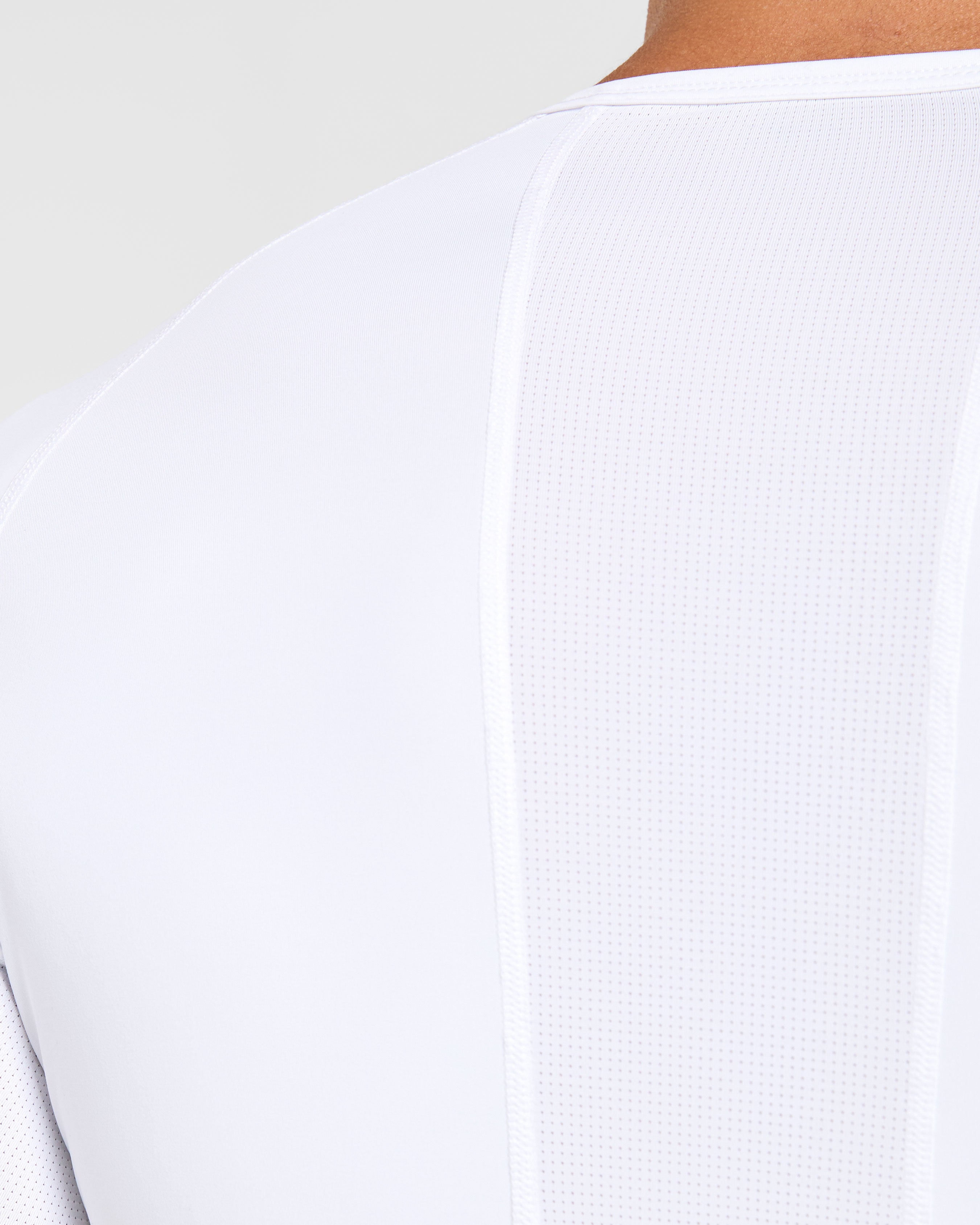 Compression Long Sleeve T Shirt - Blanc