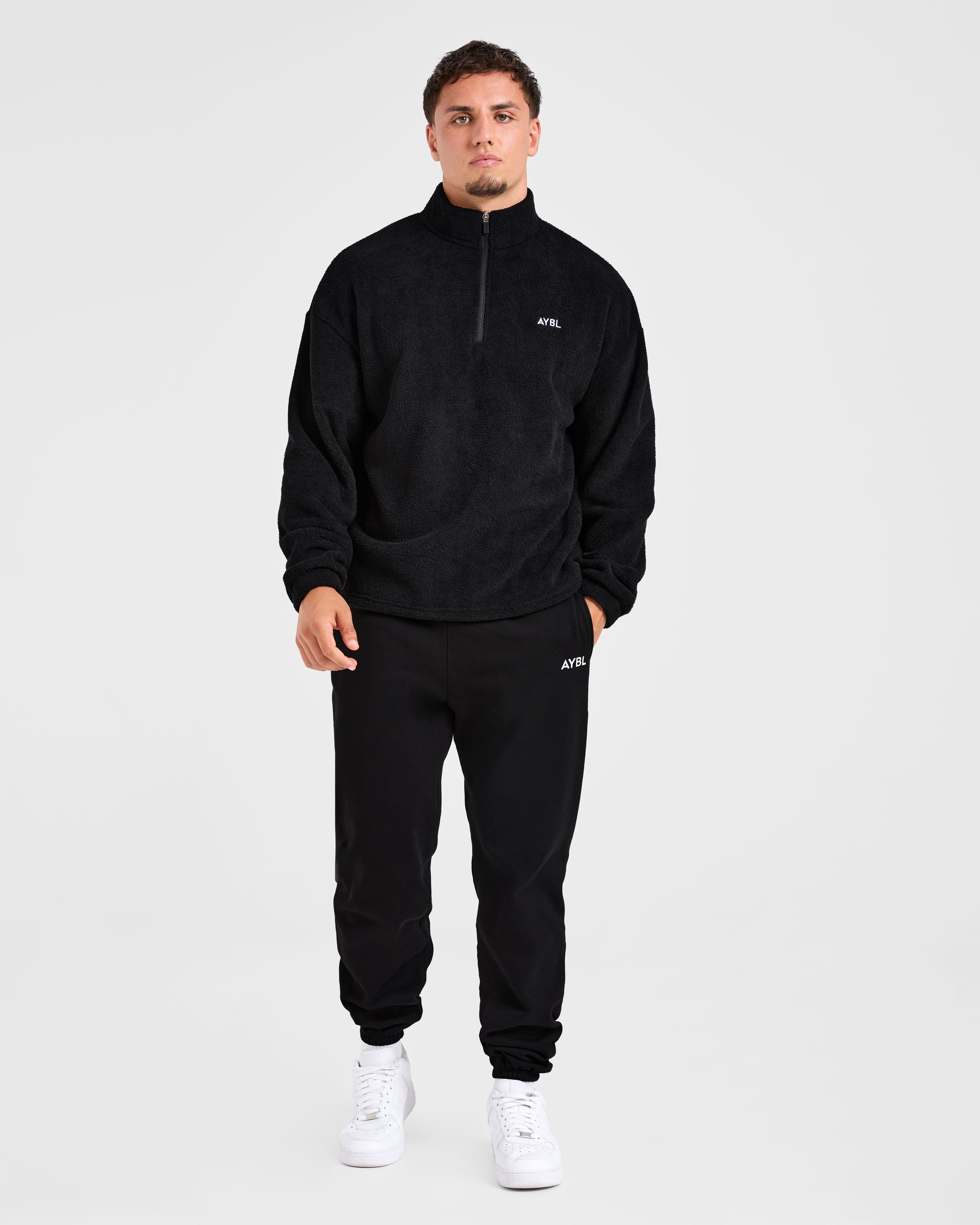 Essential 1/4 Zip Fleece - Noir