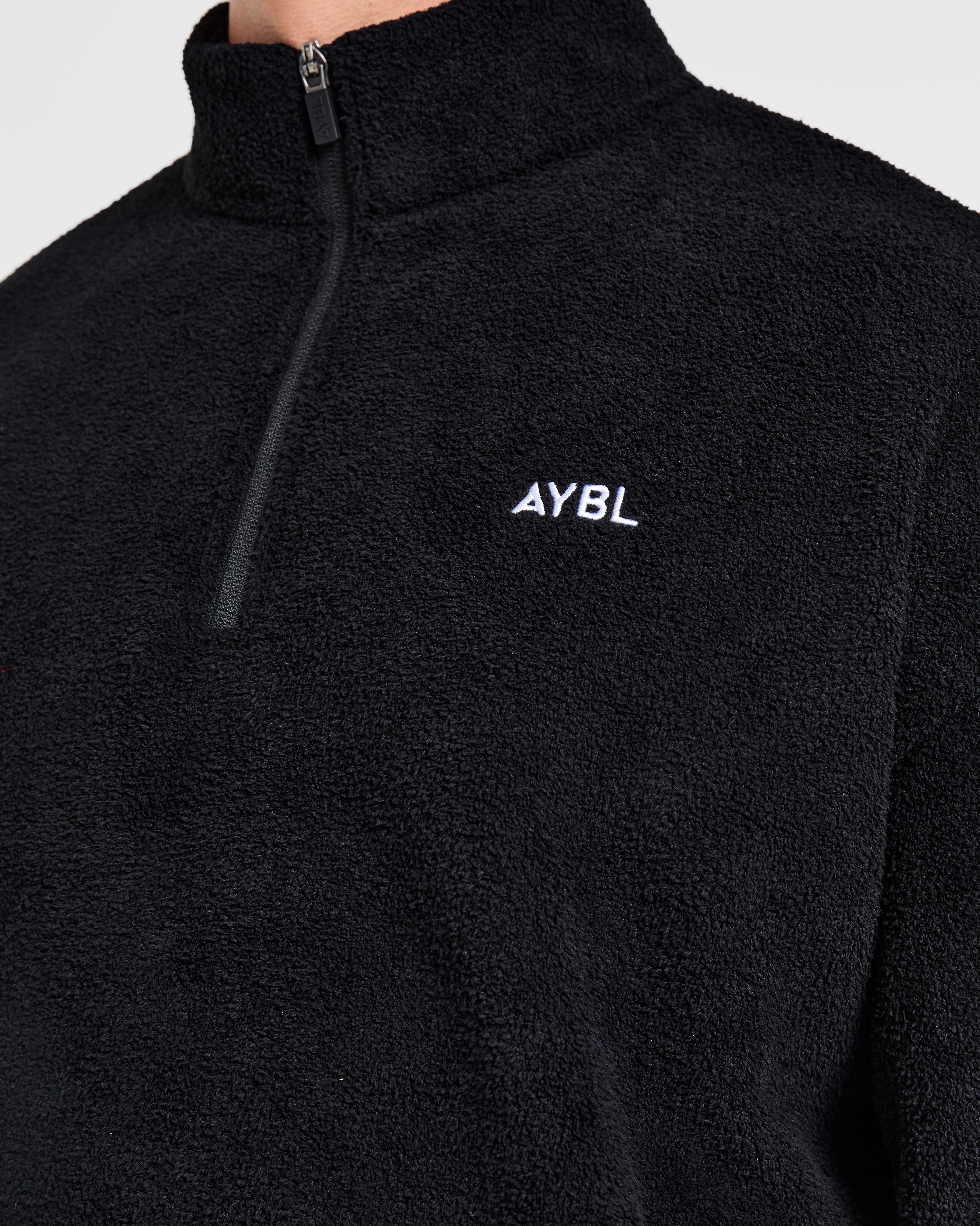 Essential 1/4 Zip Fleece - Noir