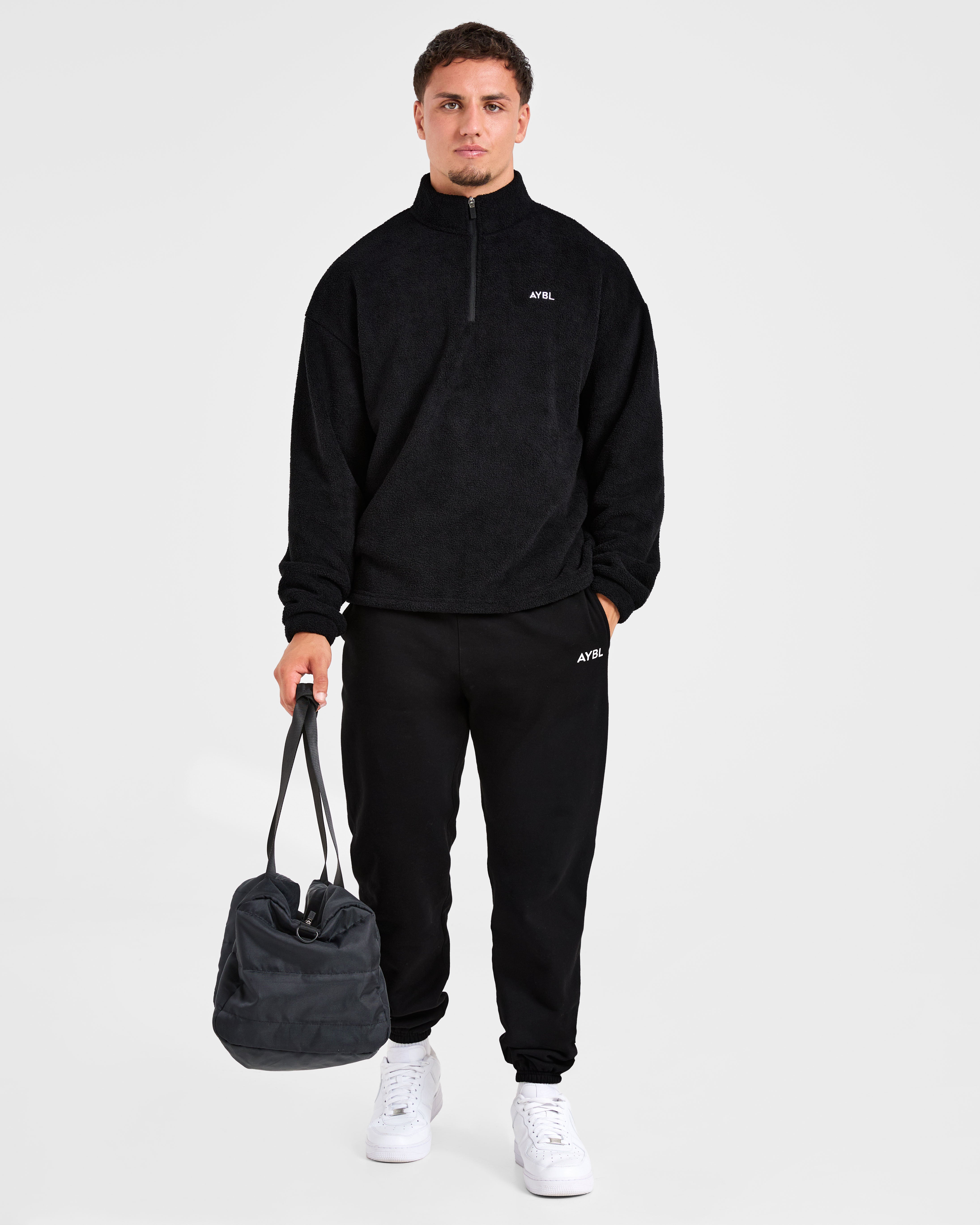 Essential 1/4 Zip Fleece - Noir