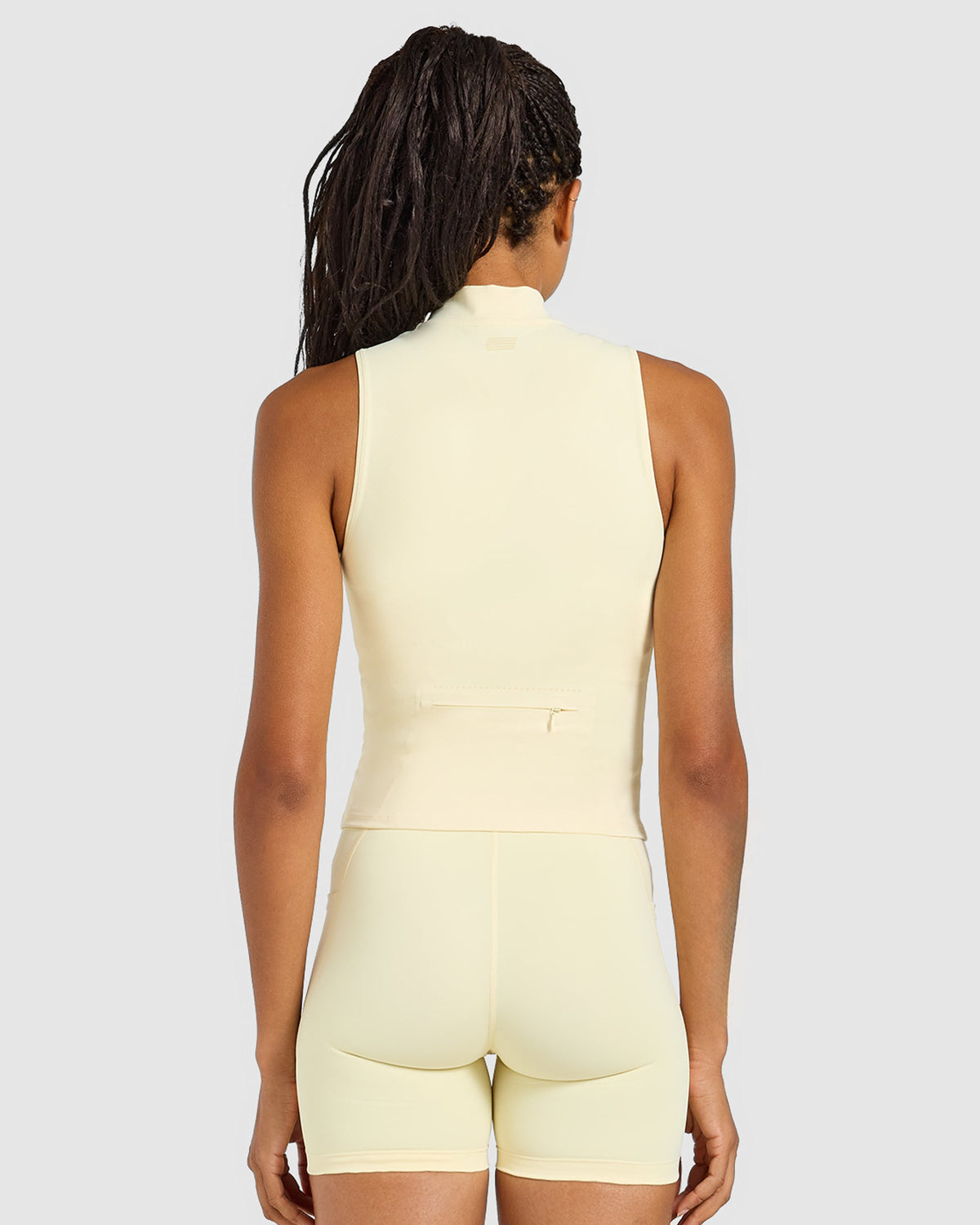 Run Sleeveless Zip Up Jacket - Butter Jaune