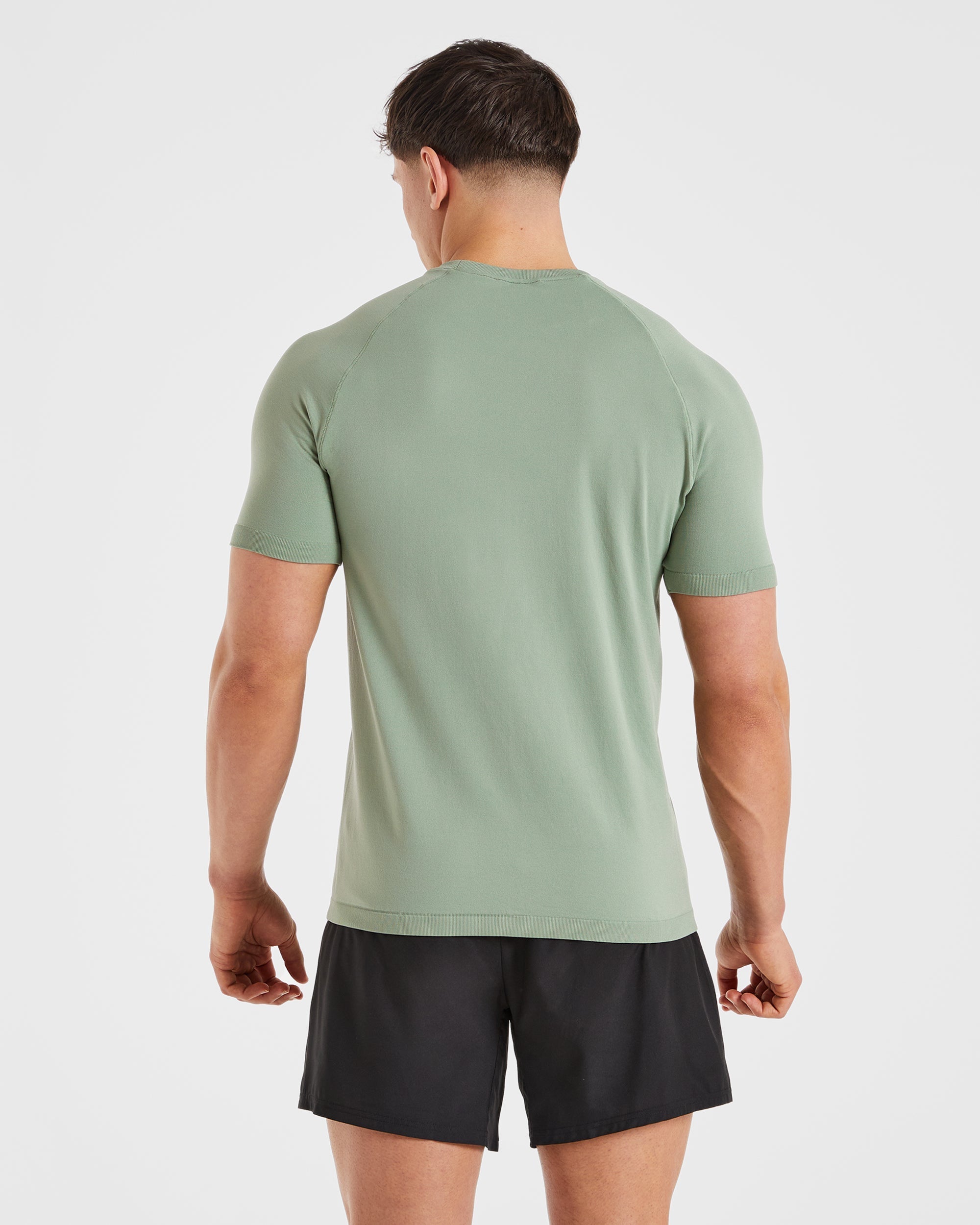 Ascend Seamless T Shirt - Olive Vert