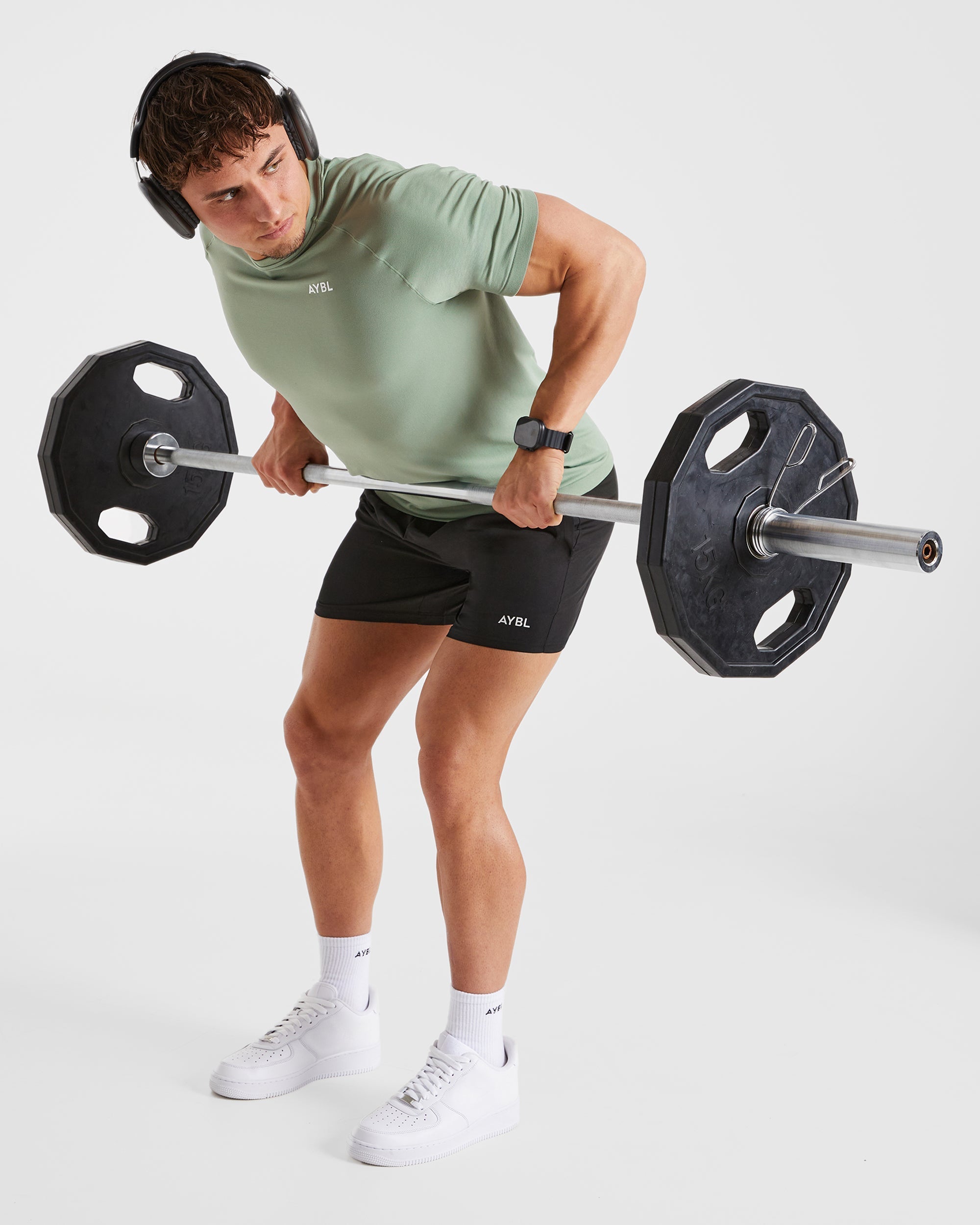 Ascend Seamless T Shirt - Olive Vert