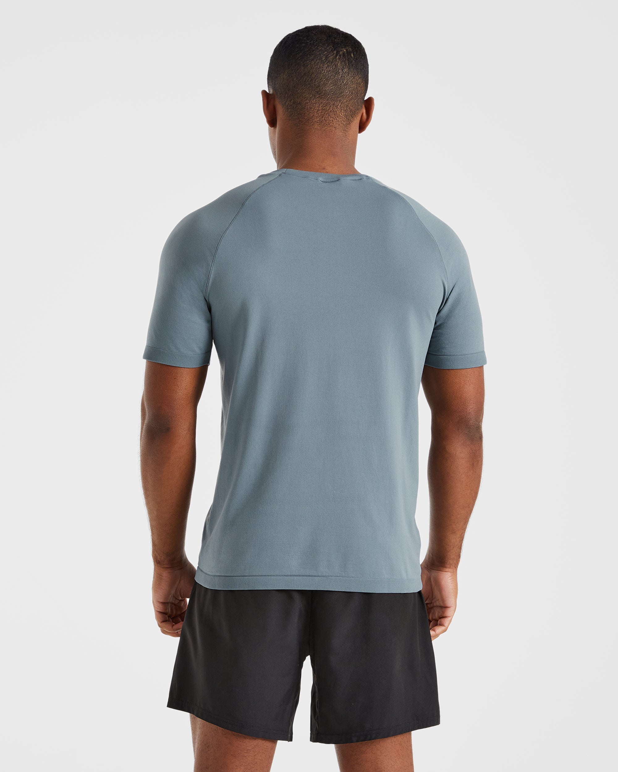 Ascend Seamless T Shirt - Slate Bleu