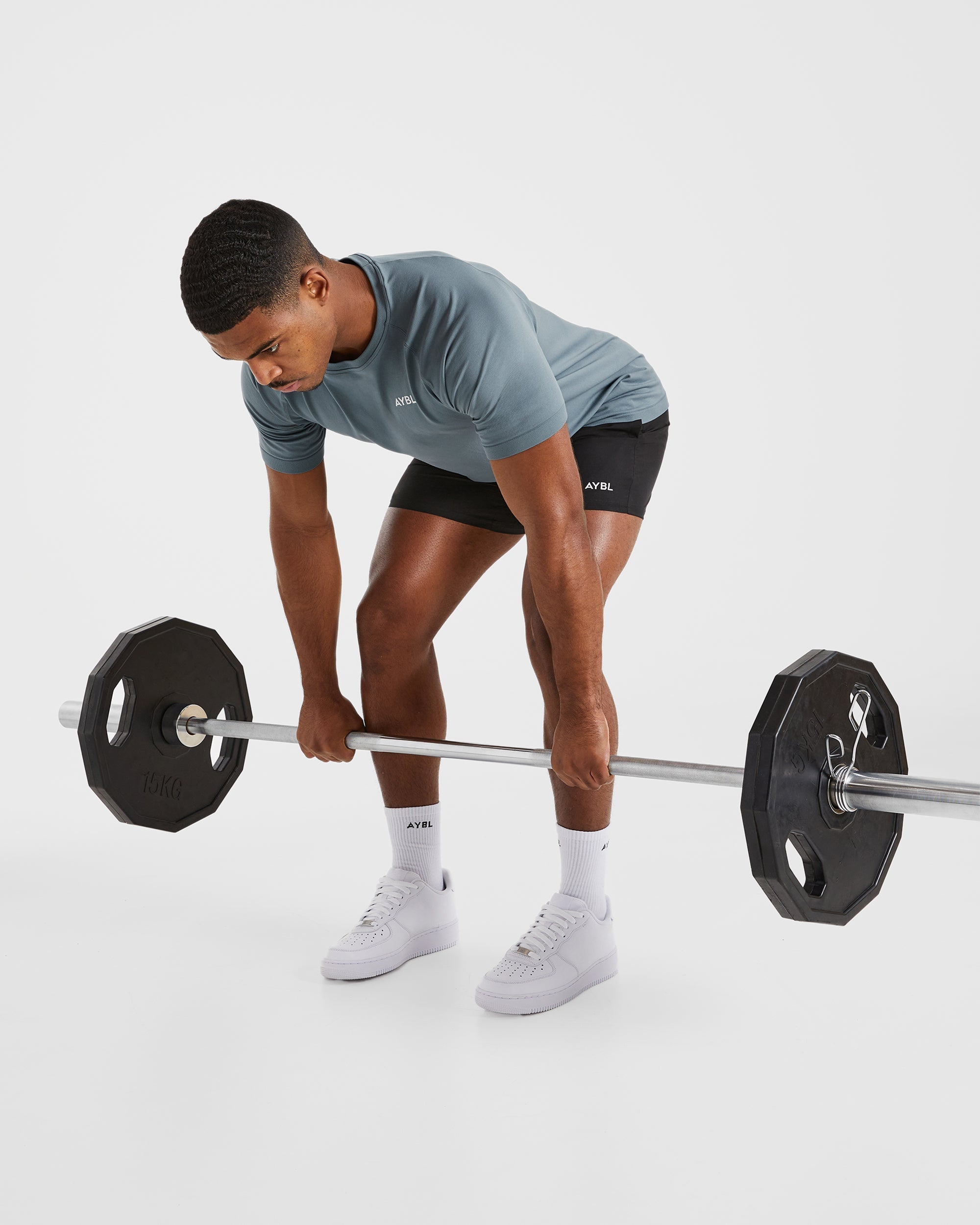 Ascend Seamless T Shirt - Slate Bleu