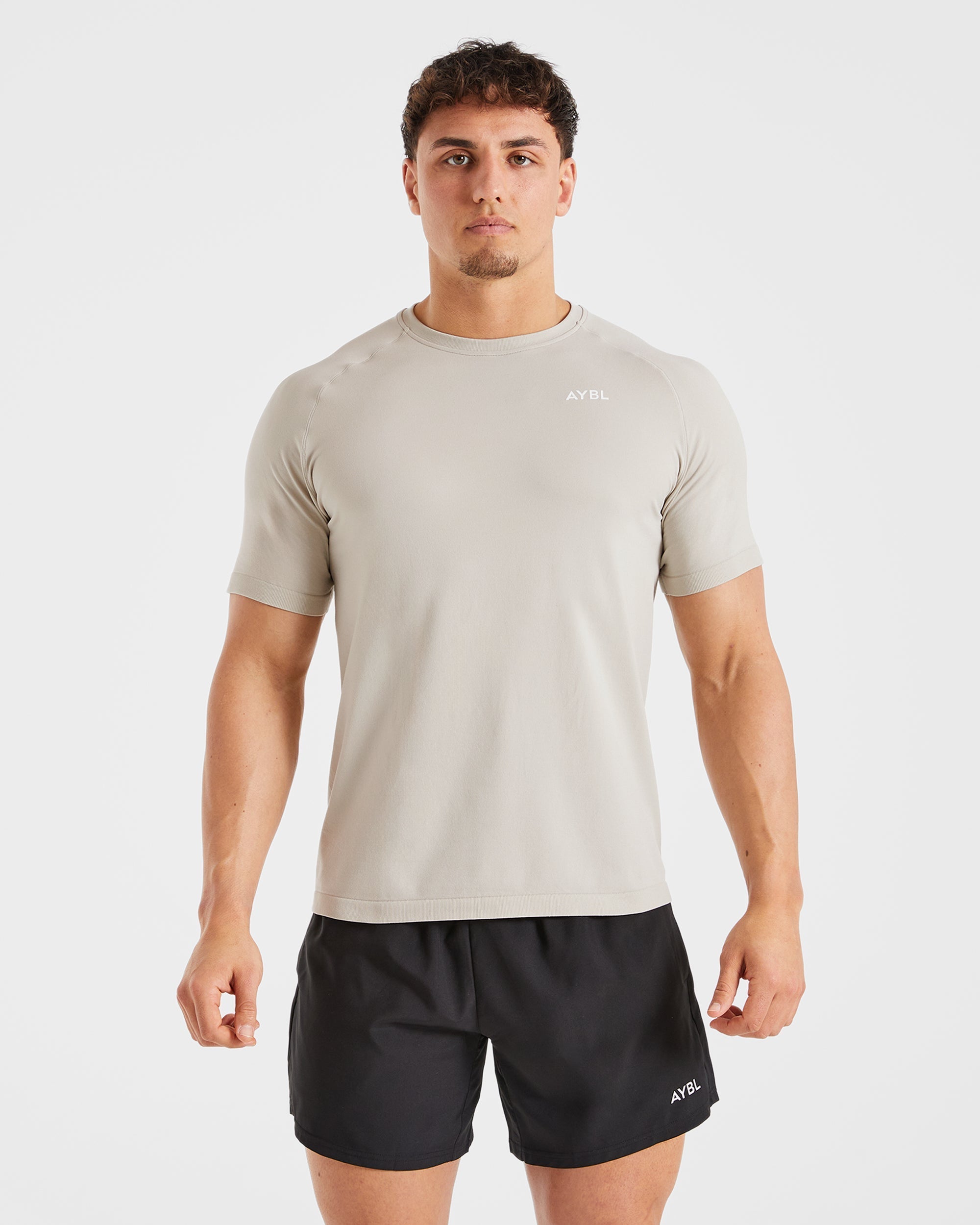 Ascend Seamless T Shirt - Ice Gris