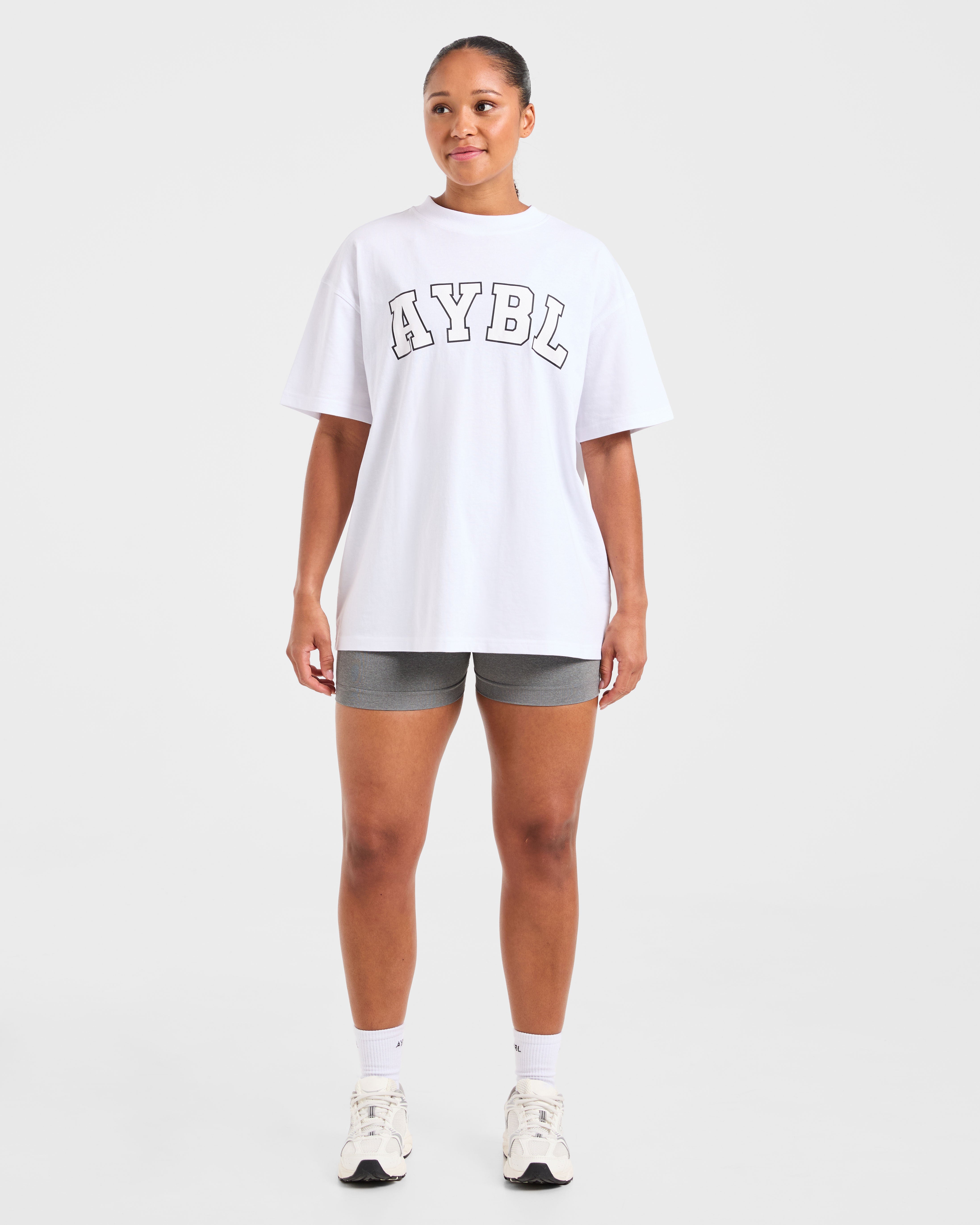 Varsity 2.0 Oversized T Shirt - Blanc