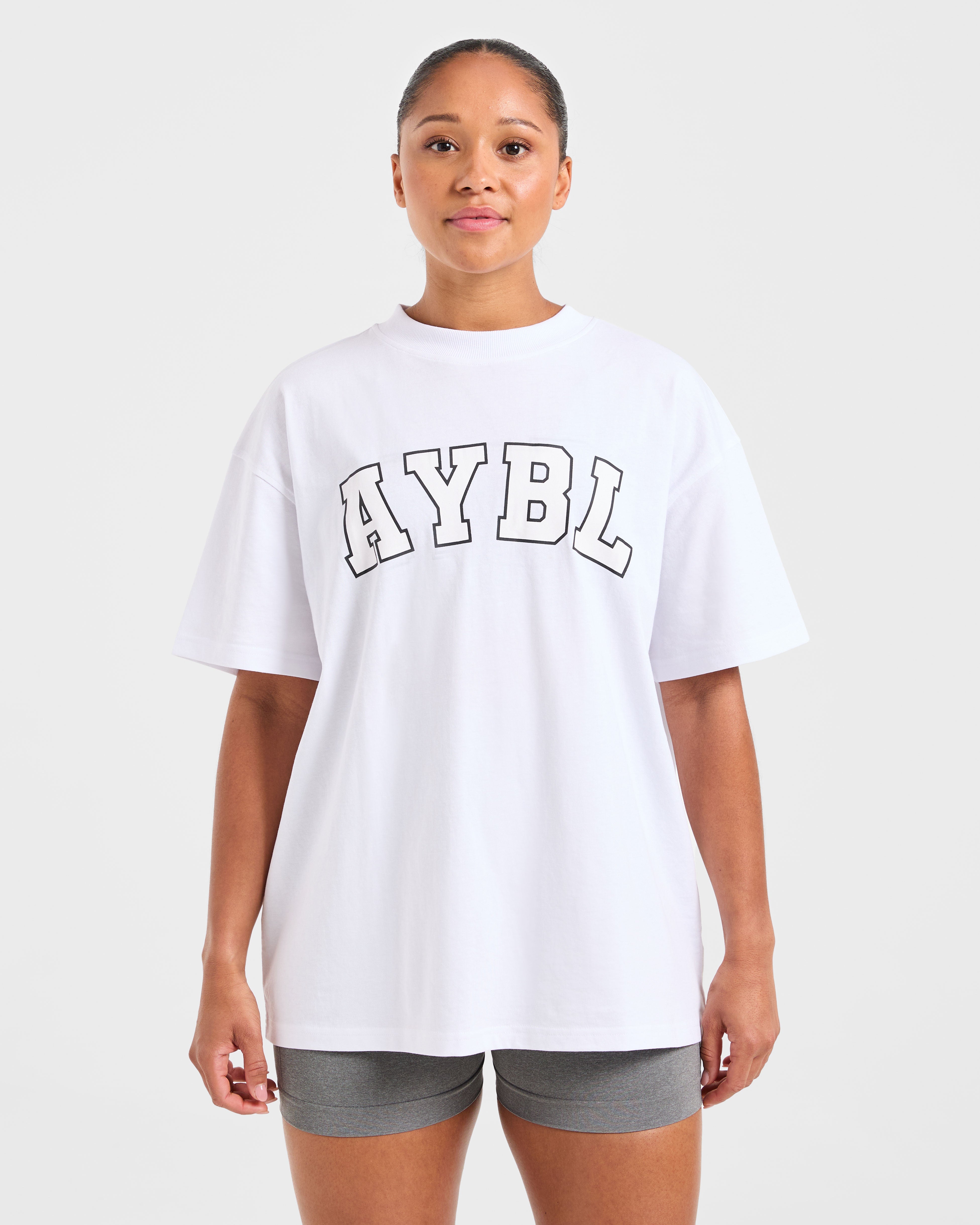 Varsity 2.0 Oversized T Shirt - Blanc