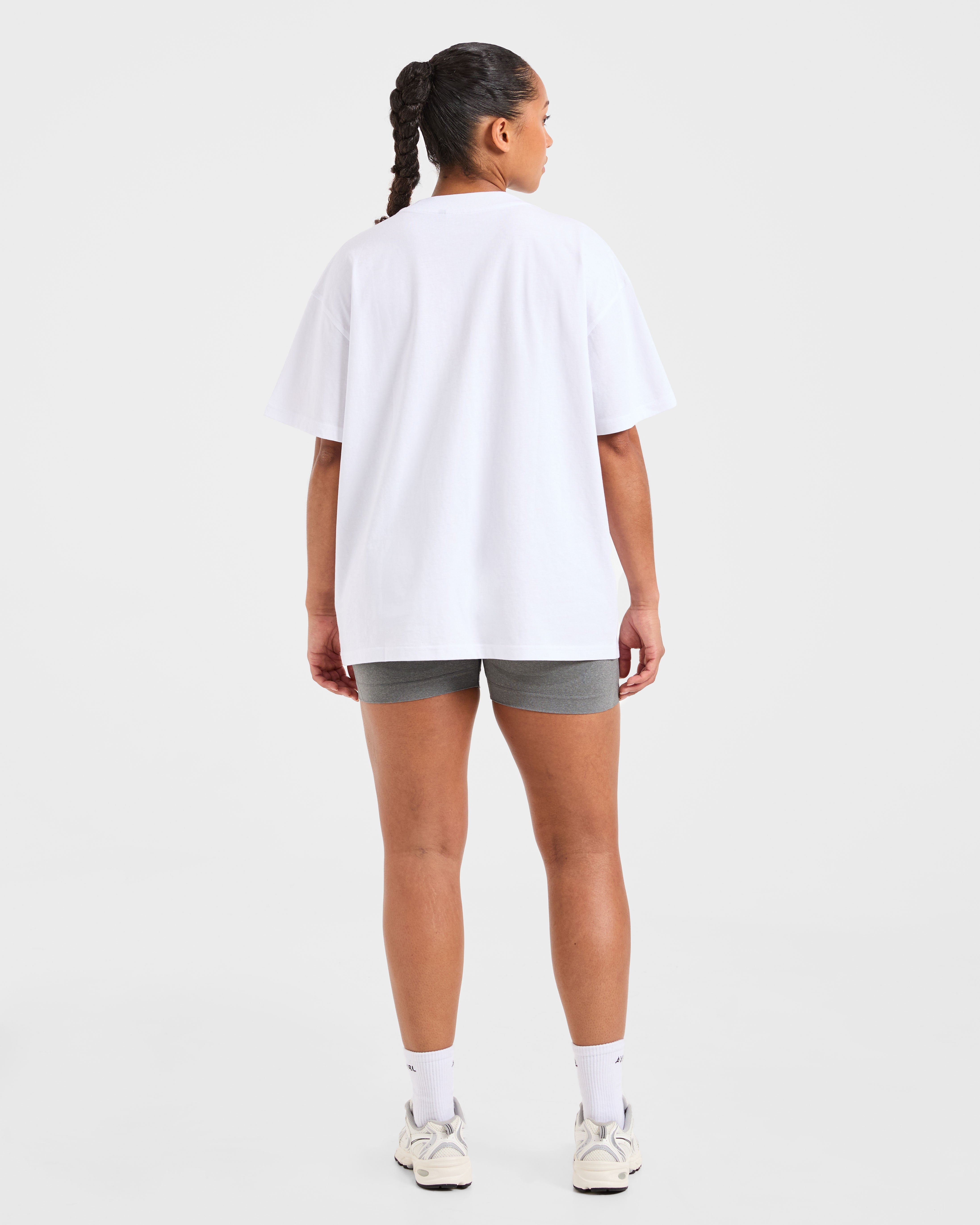 Varsity 2.0 Oversized T Shirt - Blanc
