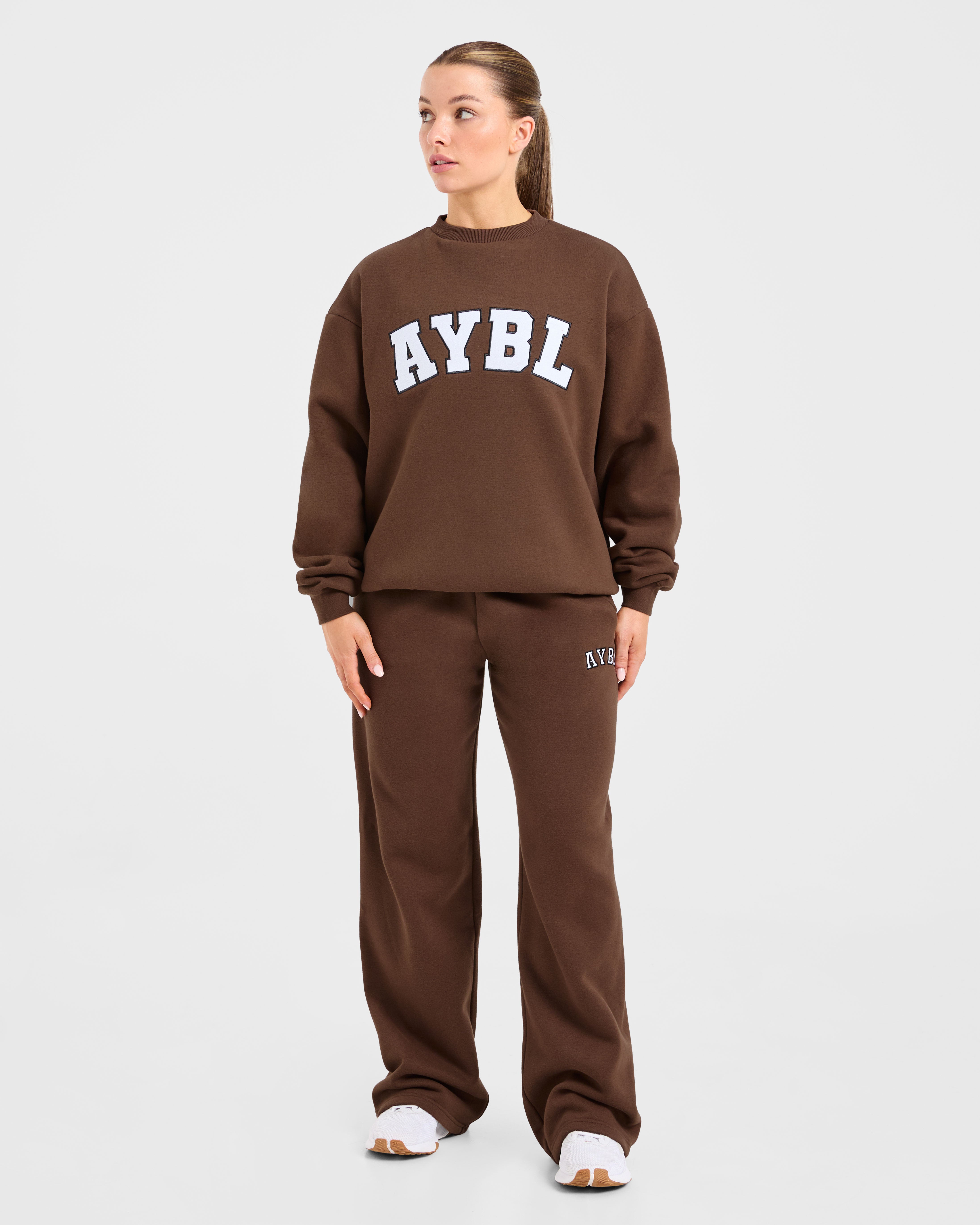 Varsity 2.0 Oversized Sweatshirt - Marron