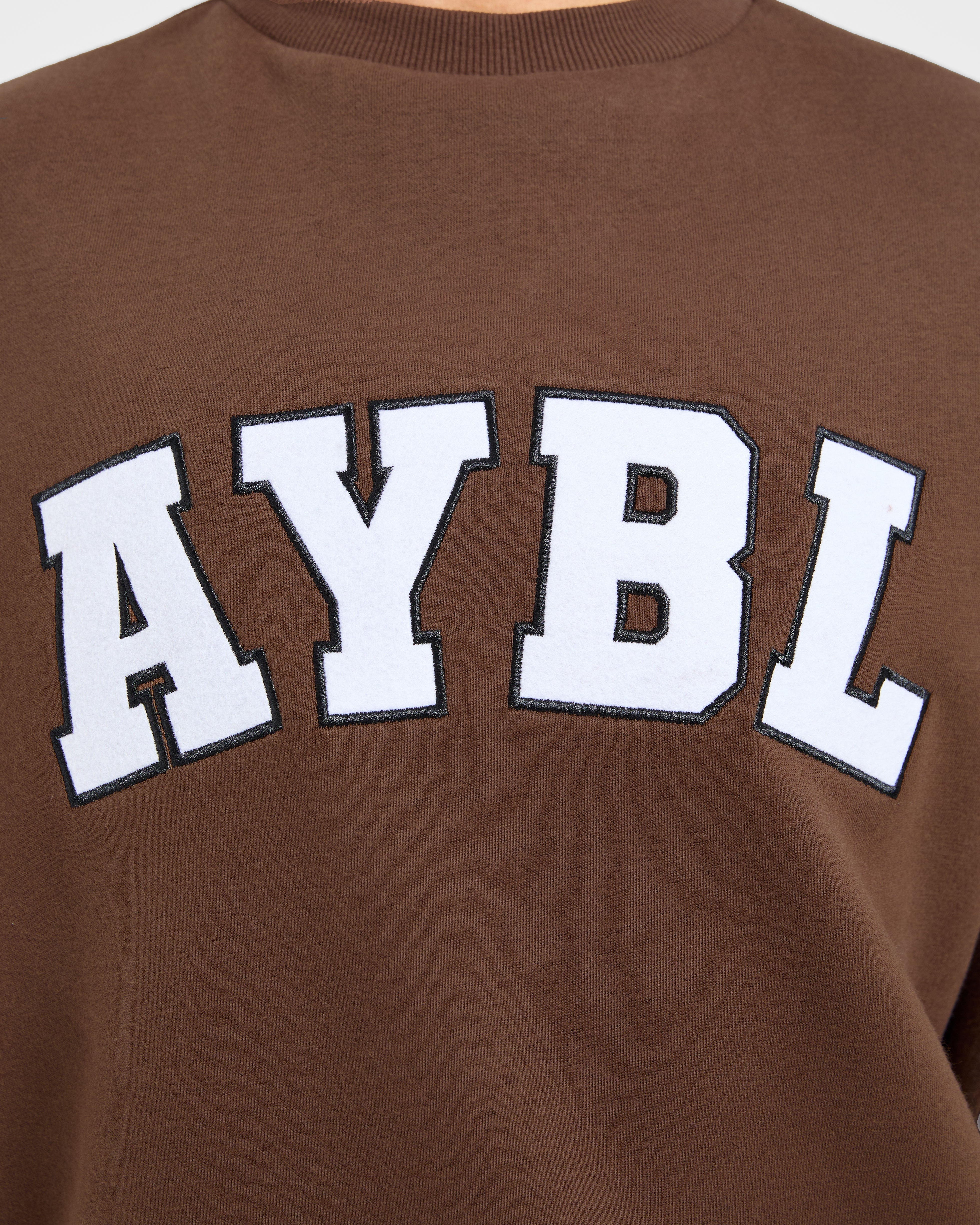 Varsity 2.0 Oversized Sweatshirt - Marron