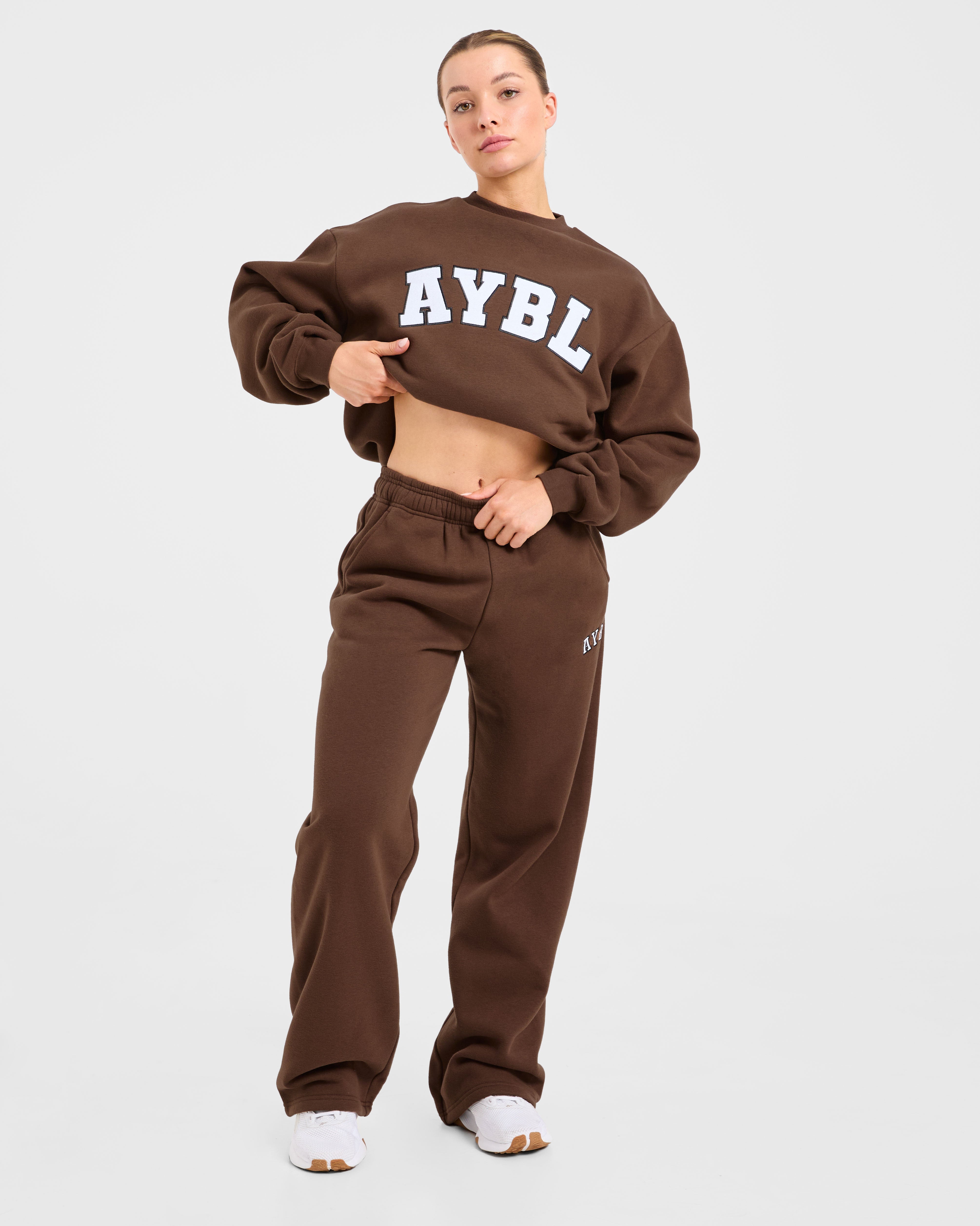 Varsity 2.0 Oversized Sweatshirt - Marron