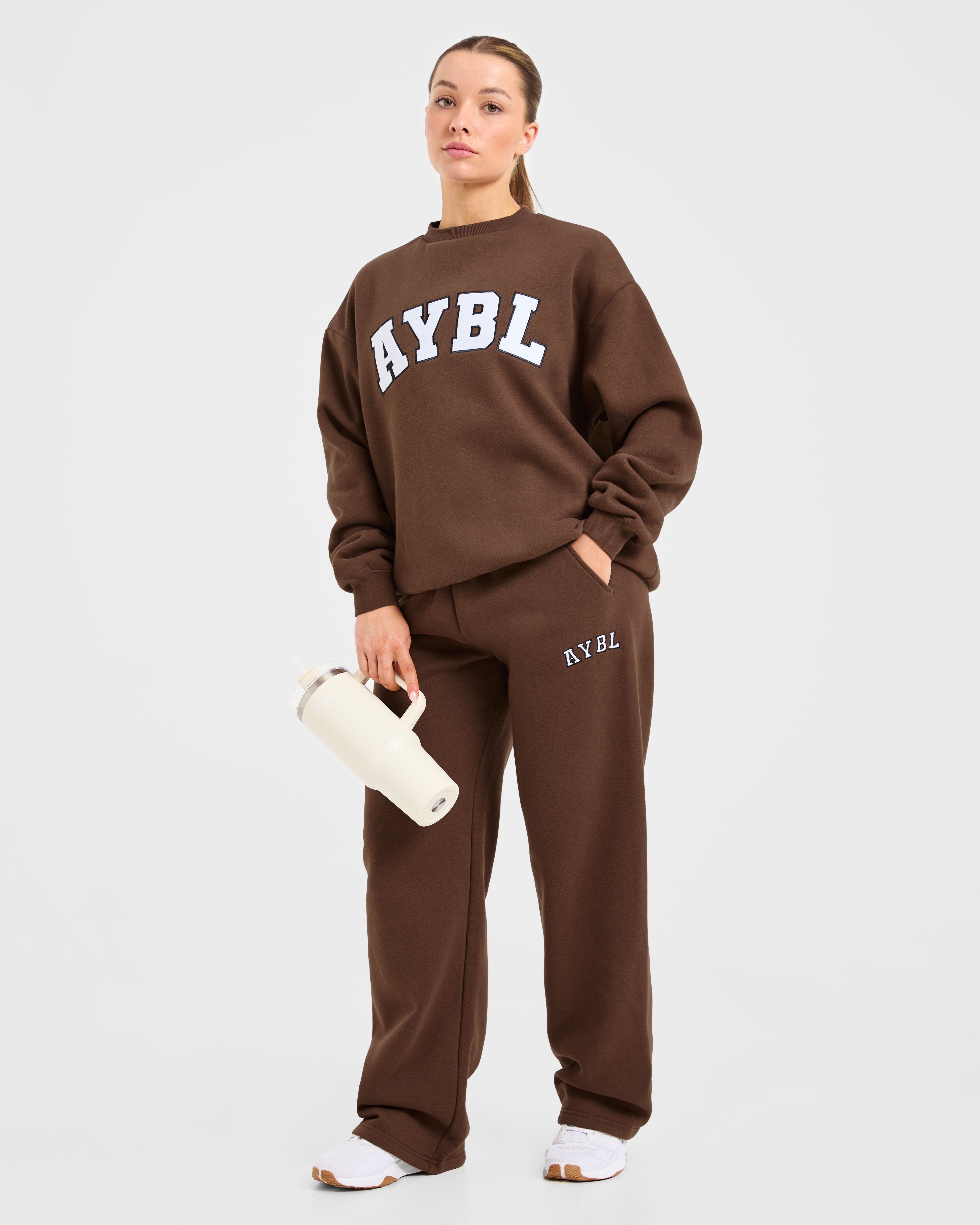 Varsity 2.0 Oversized Sweatshirt - Marron