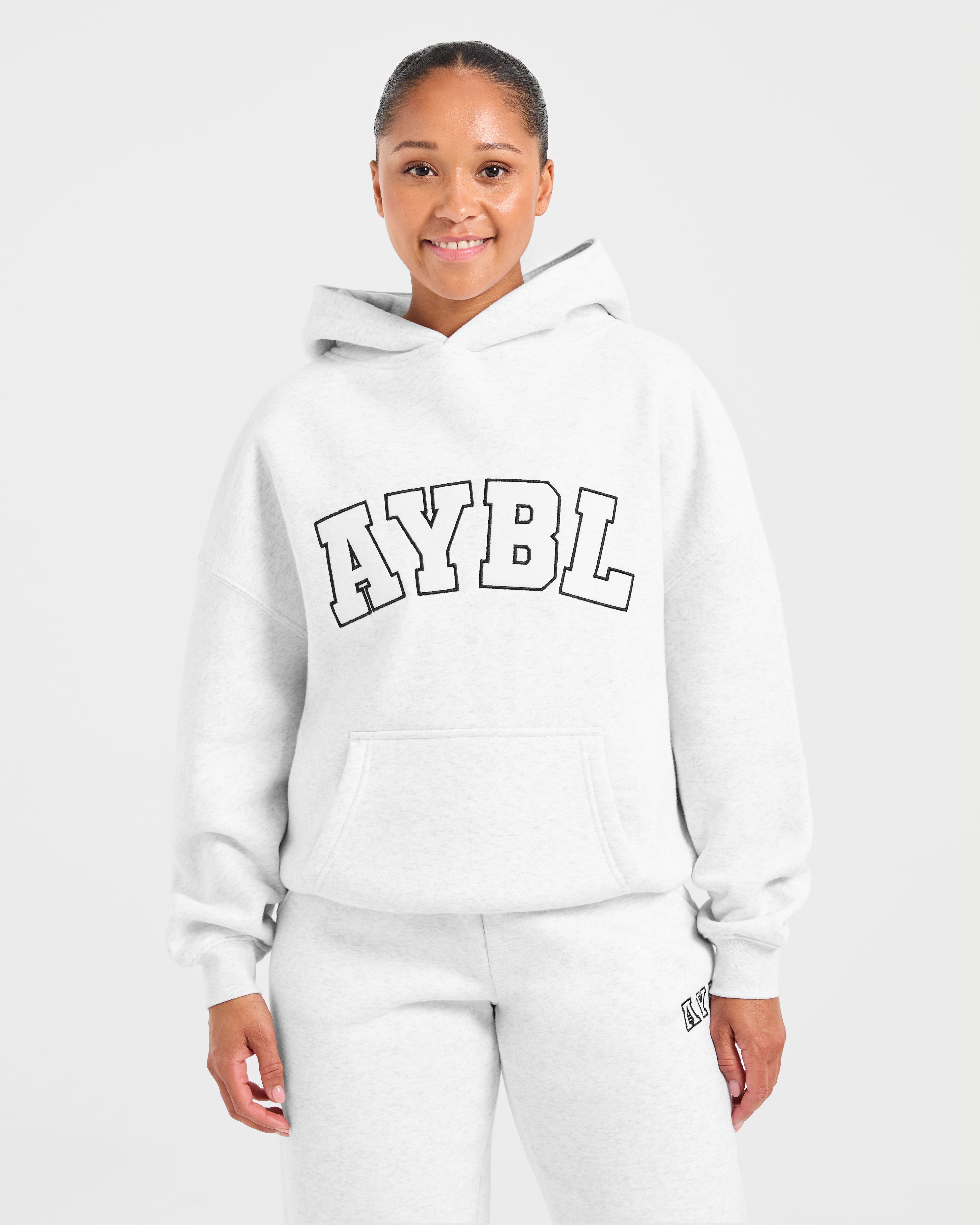 Varsity 2.0 Oversized Hoodie - Heather Gris