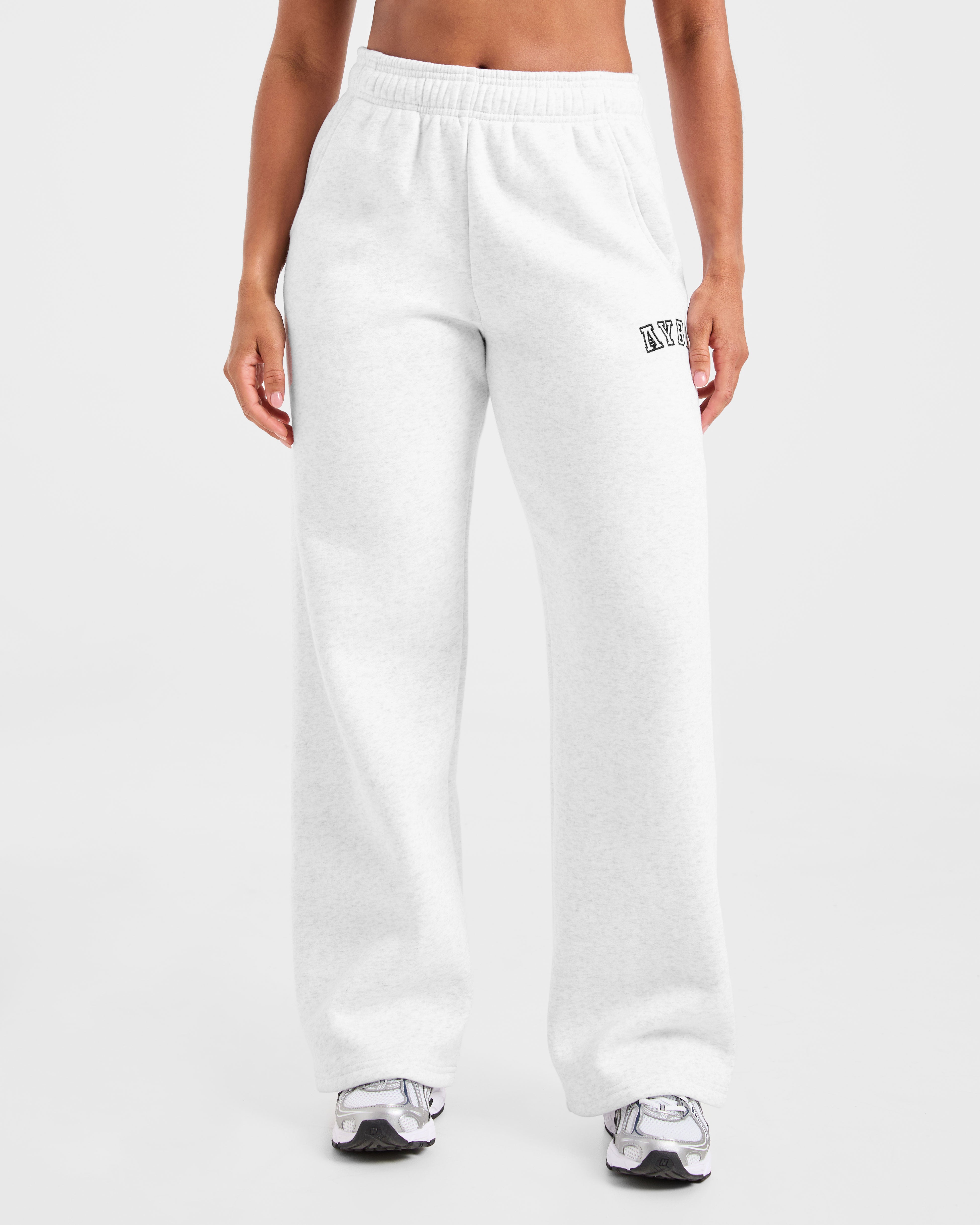 Varsity 2.0 Oversized Straight Leg Joggers - Heather Gris