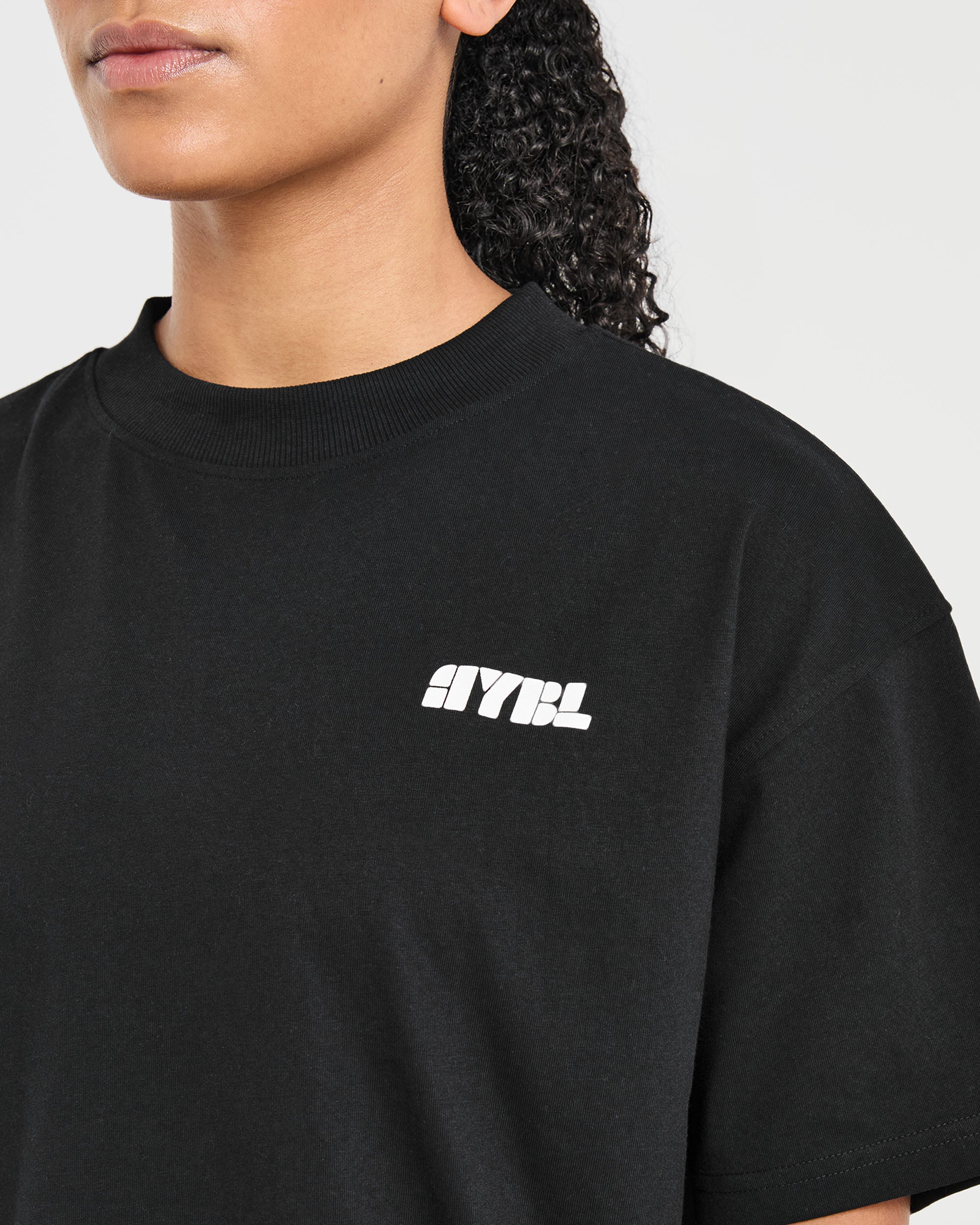 Athletics Retro Oversized T Shirt - Noir