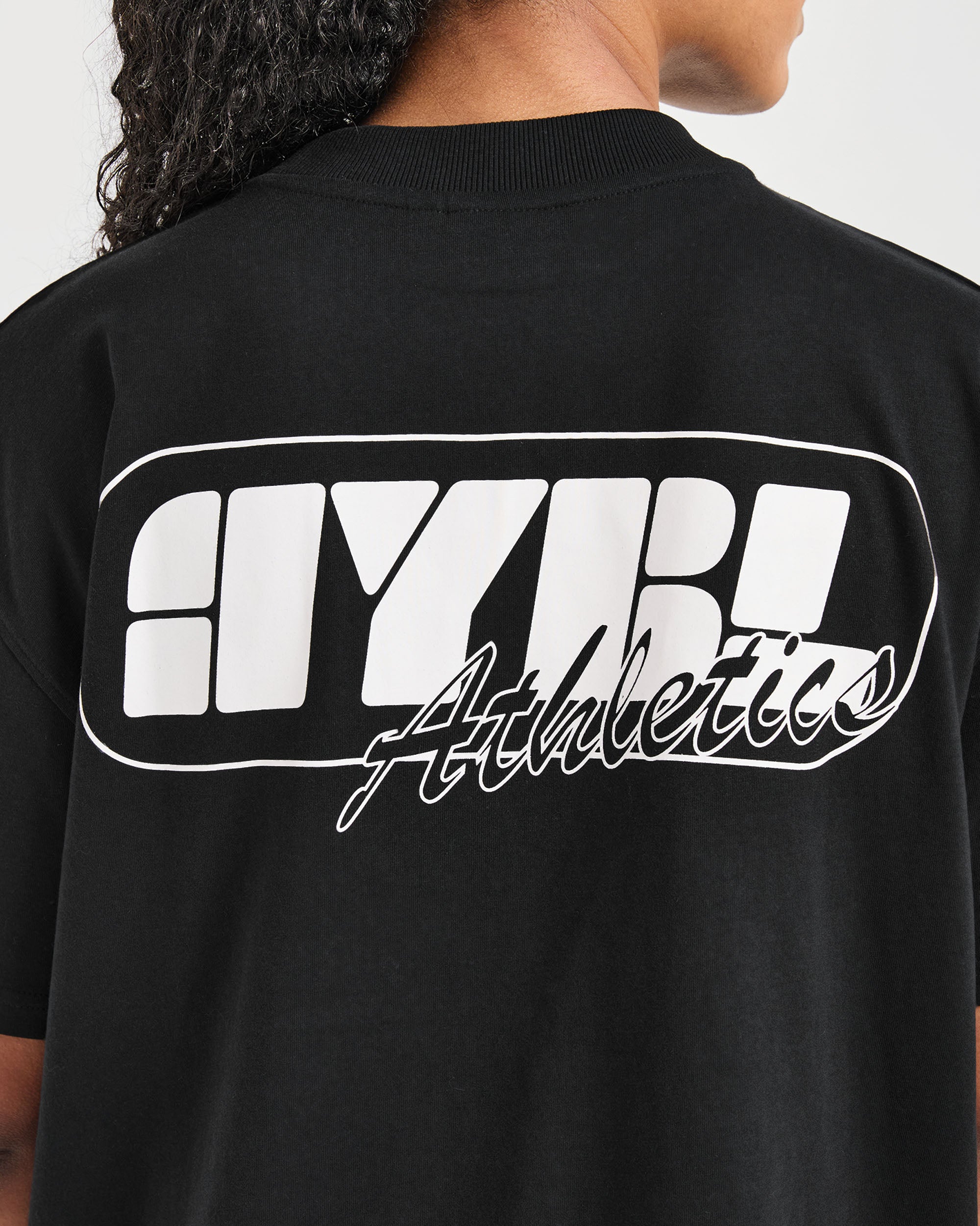 Athletics Retro Oversized T Shirt - Noir
