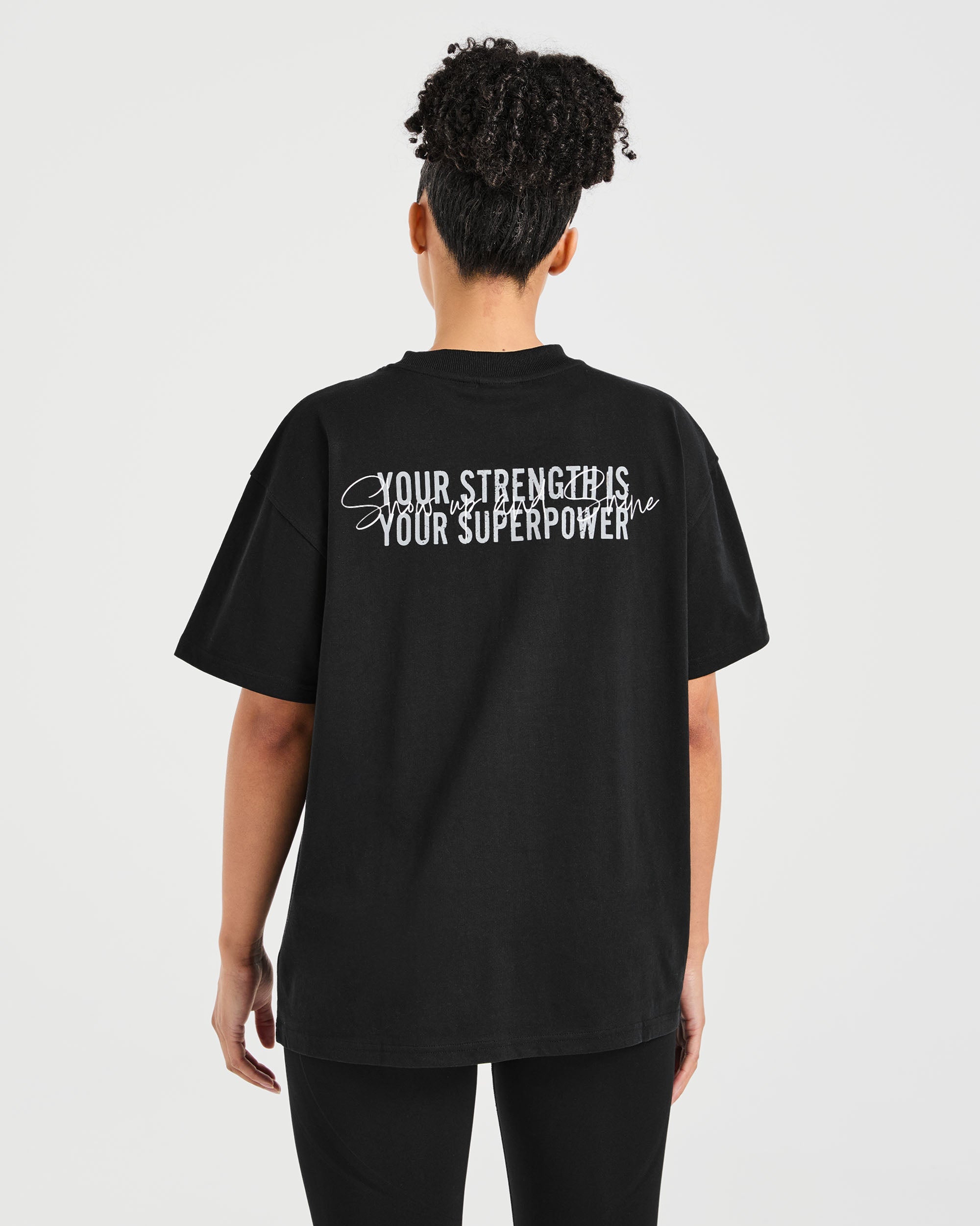 Show Up Oversized T Shirt - Noir