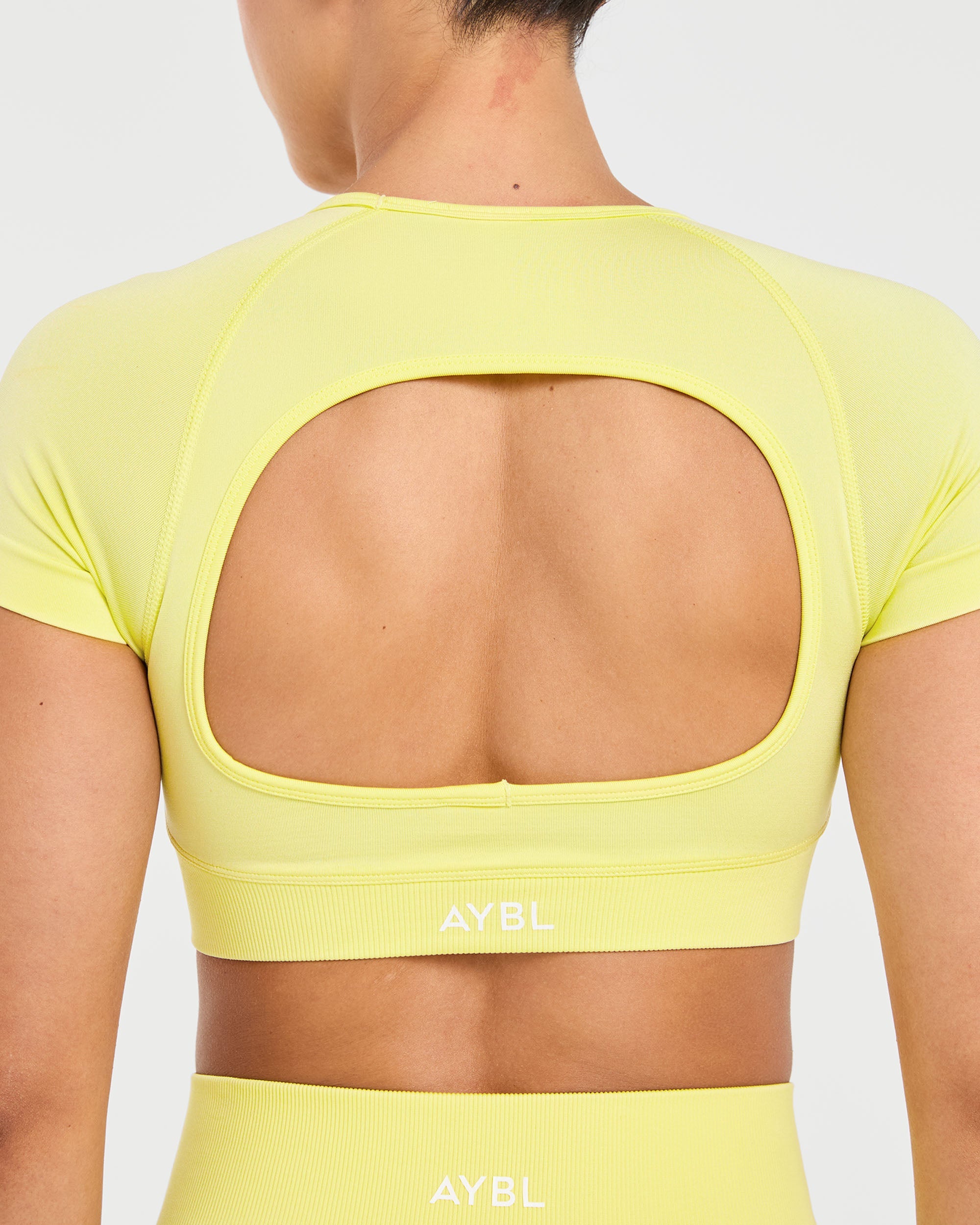 Adapt Seamless Crop Top - Spring Jaune