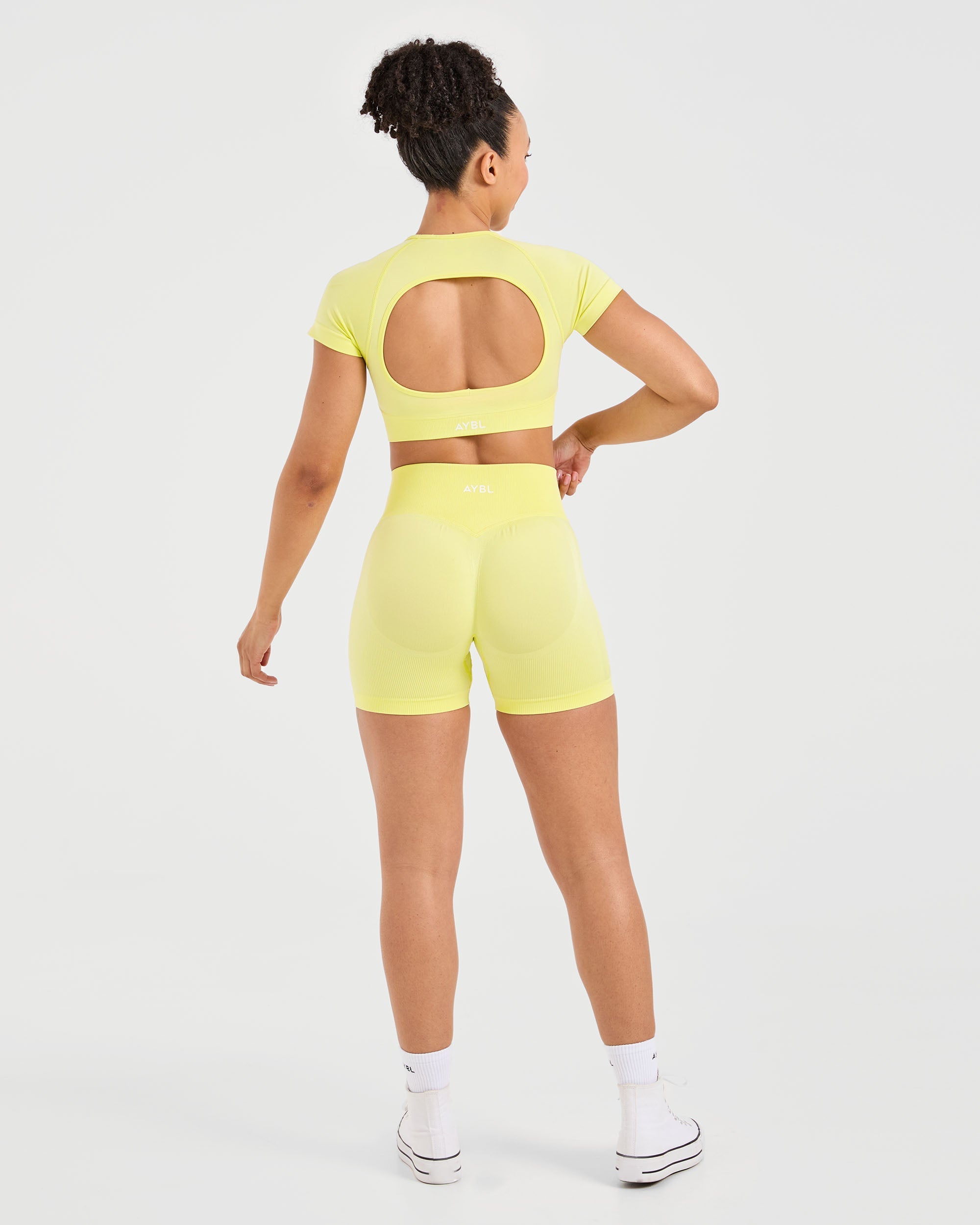 Adapt Seamless Crop Top - Spring Jaune