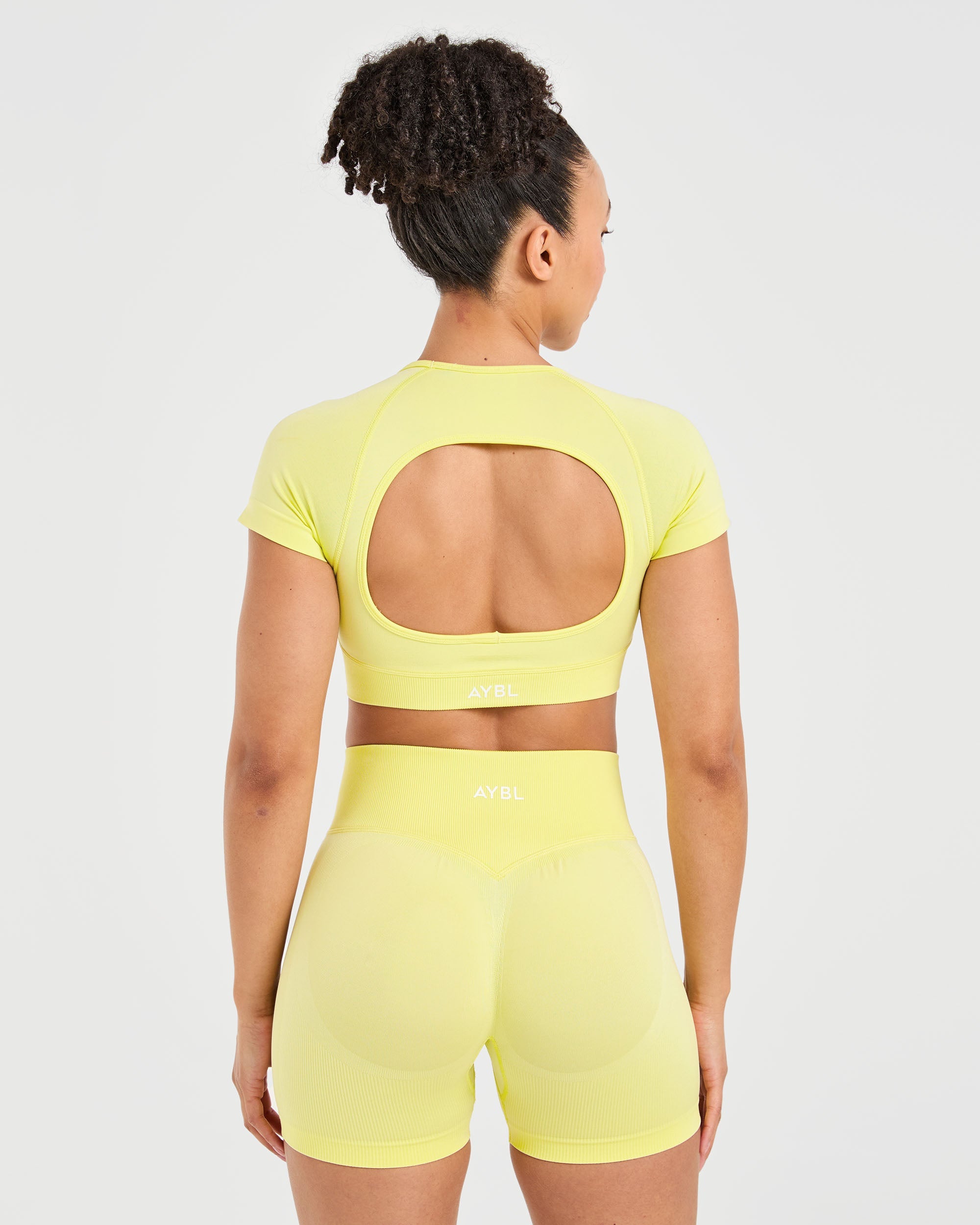 Adapt Seamless Crop Top - Spring Jaune