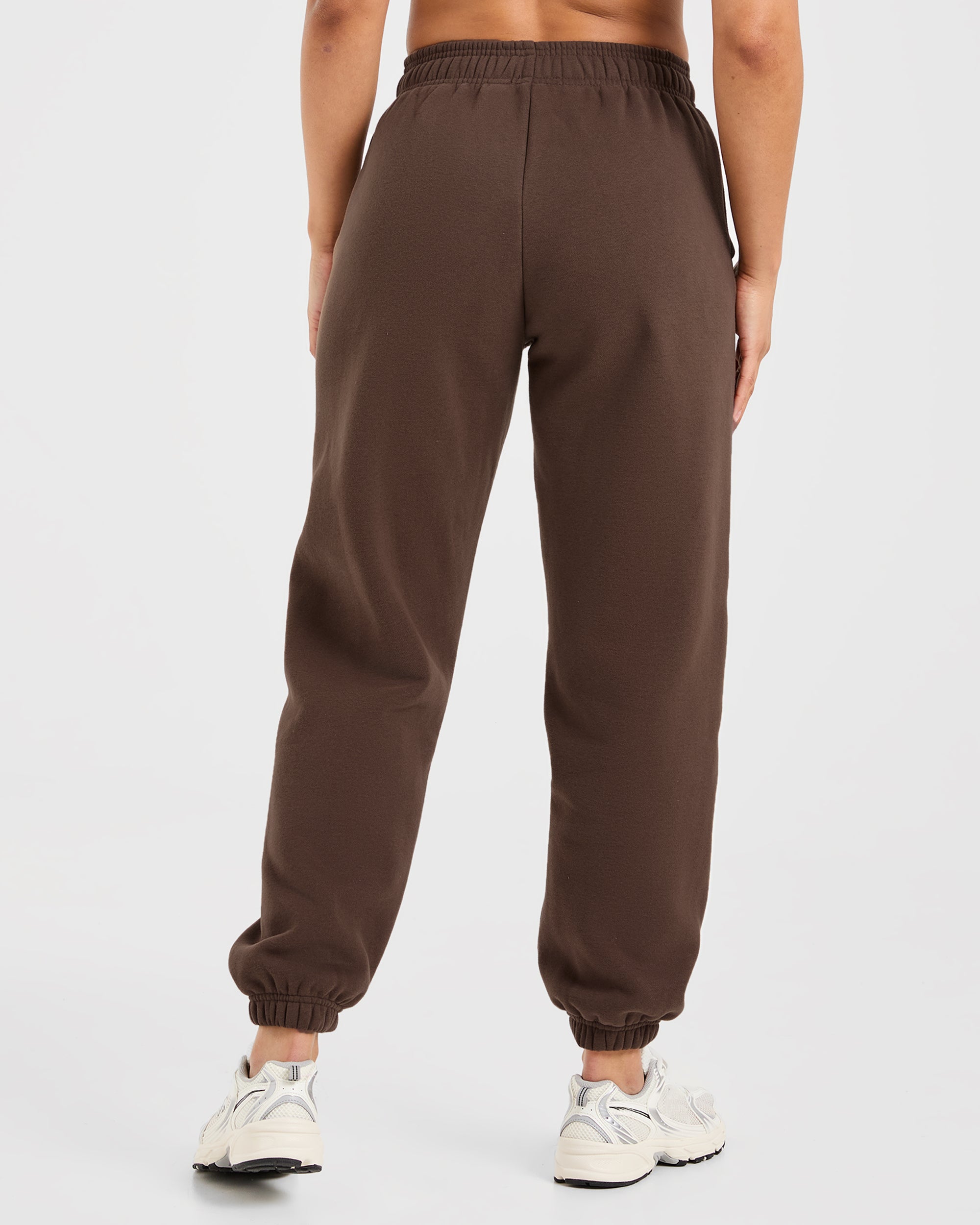 Classic Plush Oversized Joggers - Marron