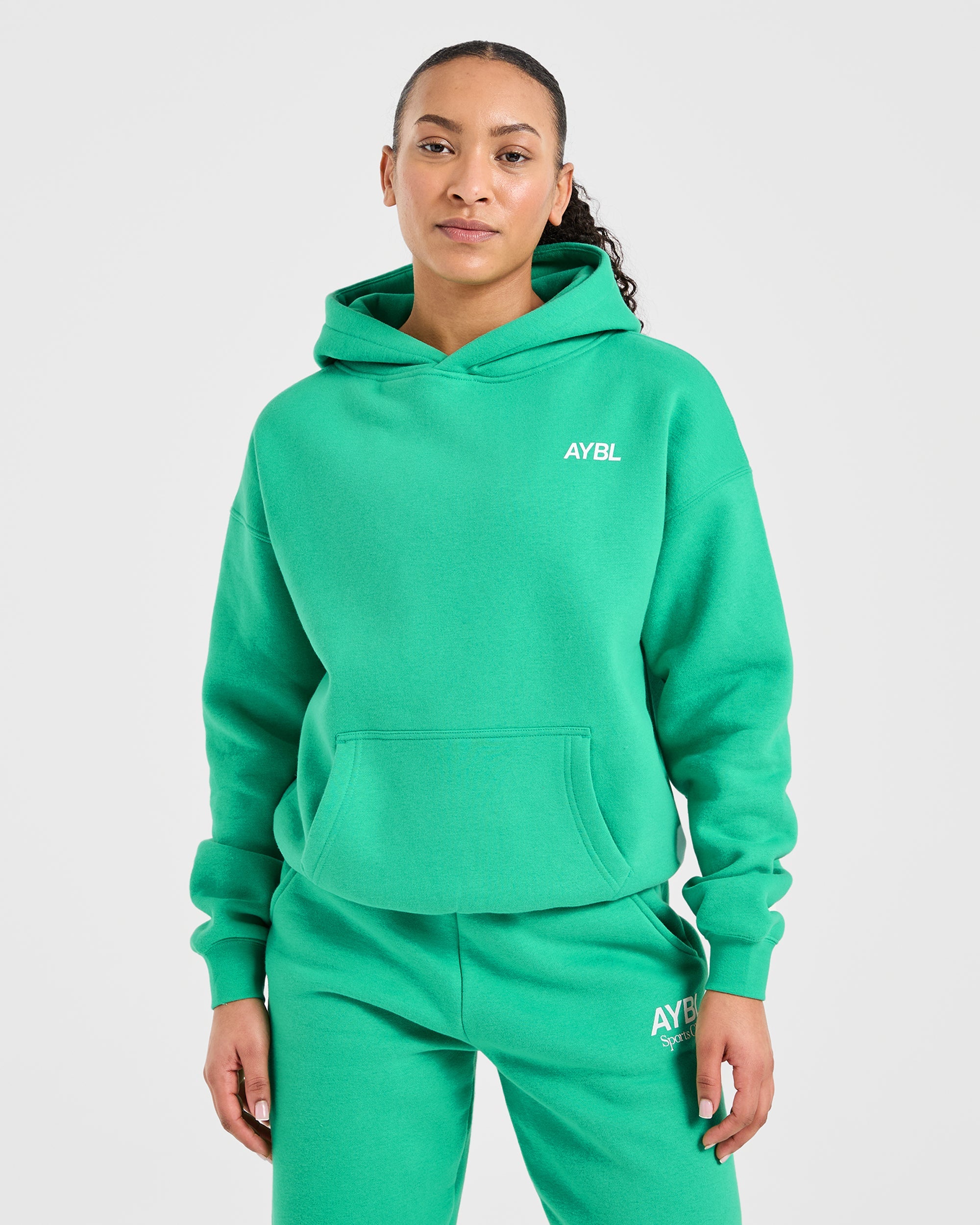 AYBL Sports Club Oversized Hoodie - Racing Vert