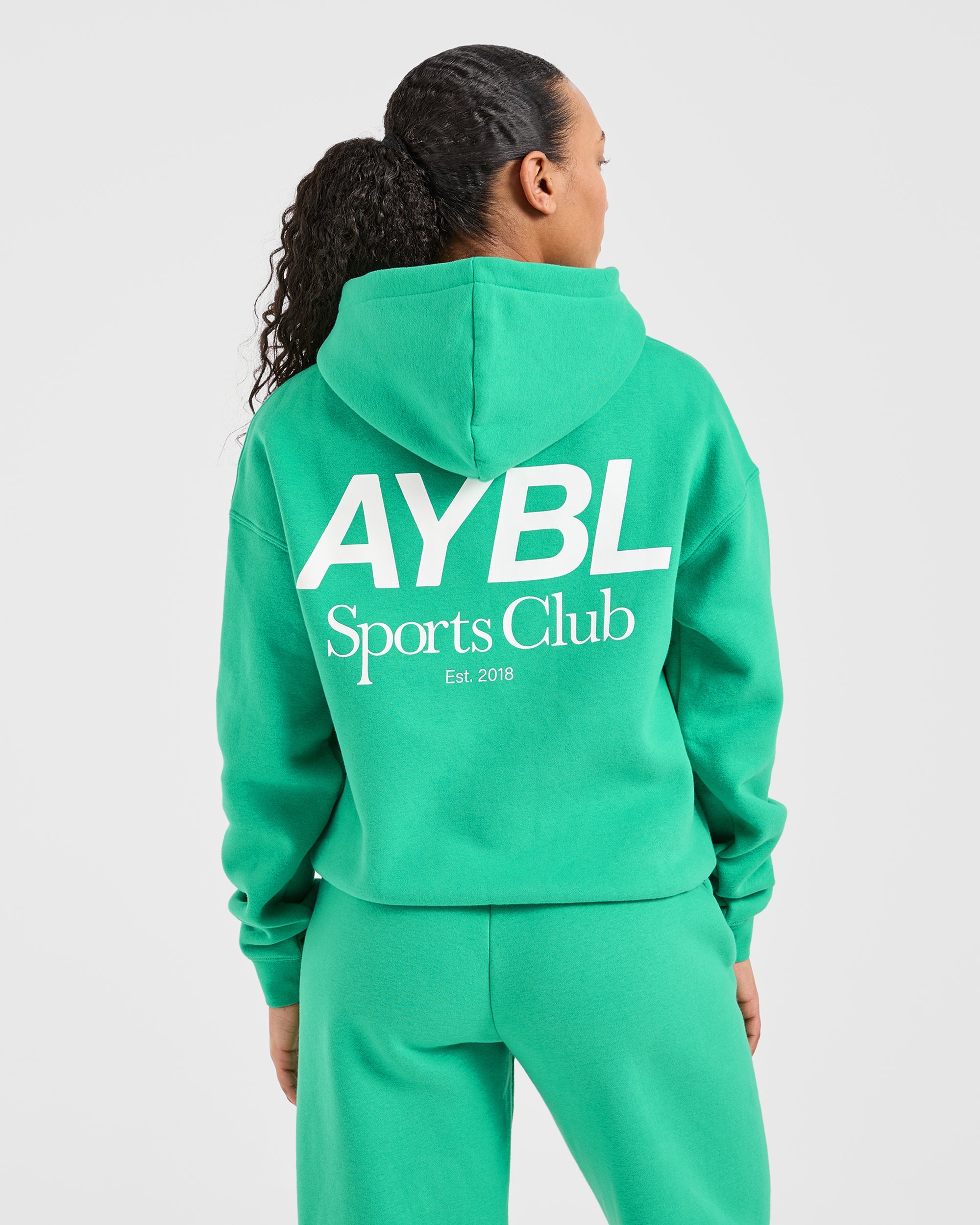 AYBL Sports Club Oversized Hoodie - Racing Vert