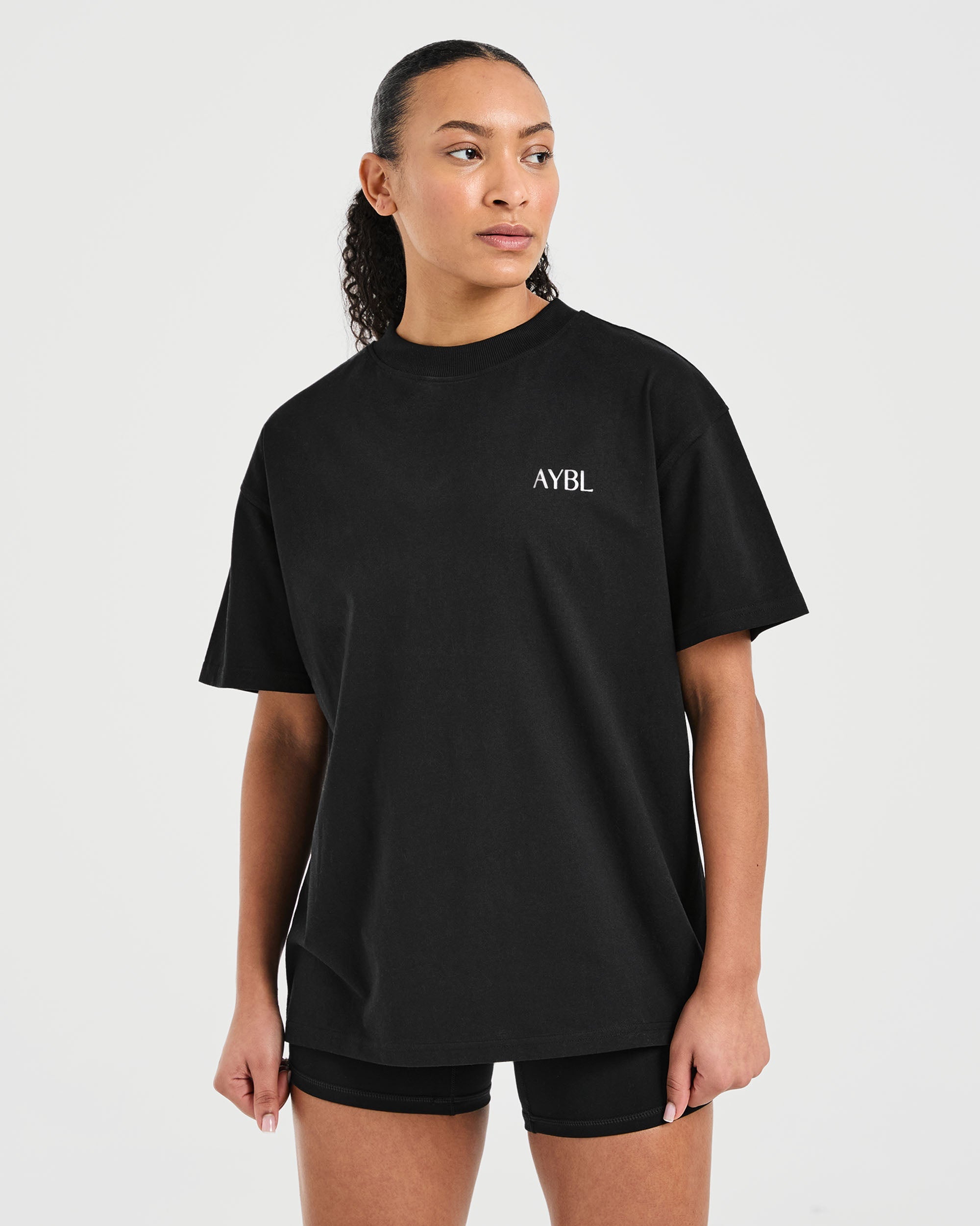 Strength Club Oversized T Shirt - Noir