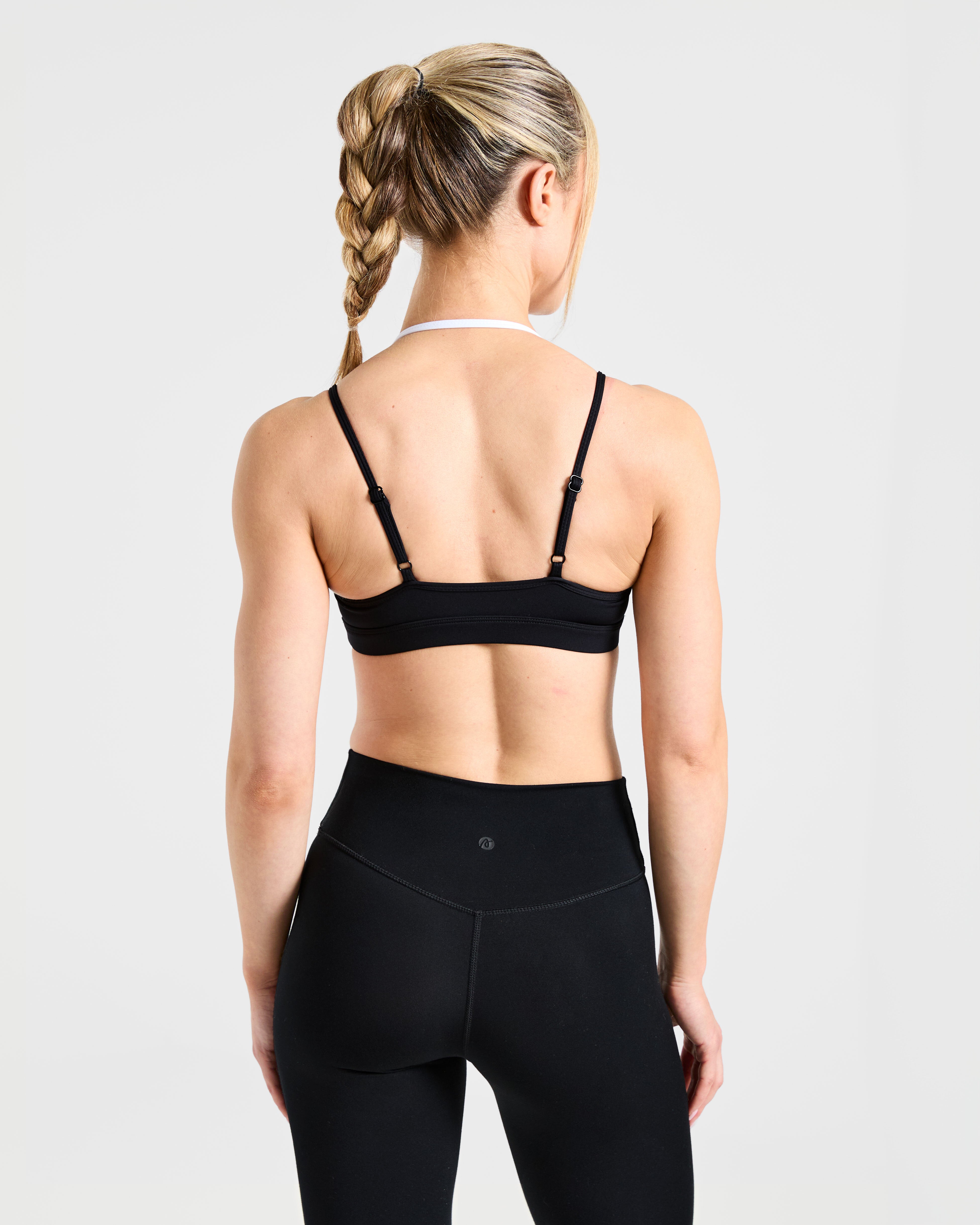 Essential Double Layer Sports Bra - Noir/Blanc