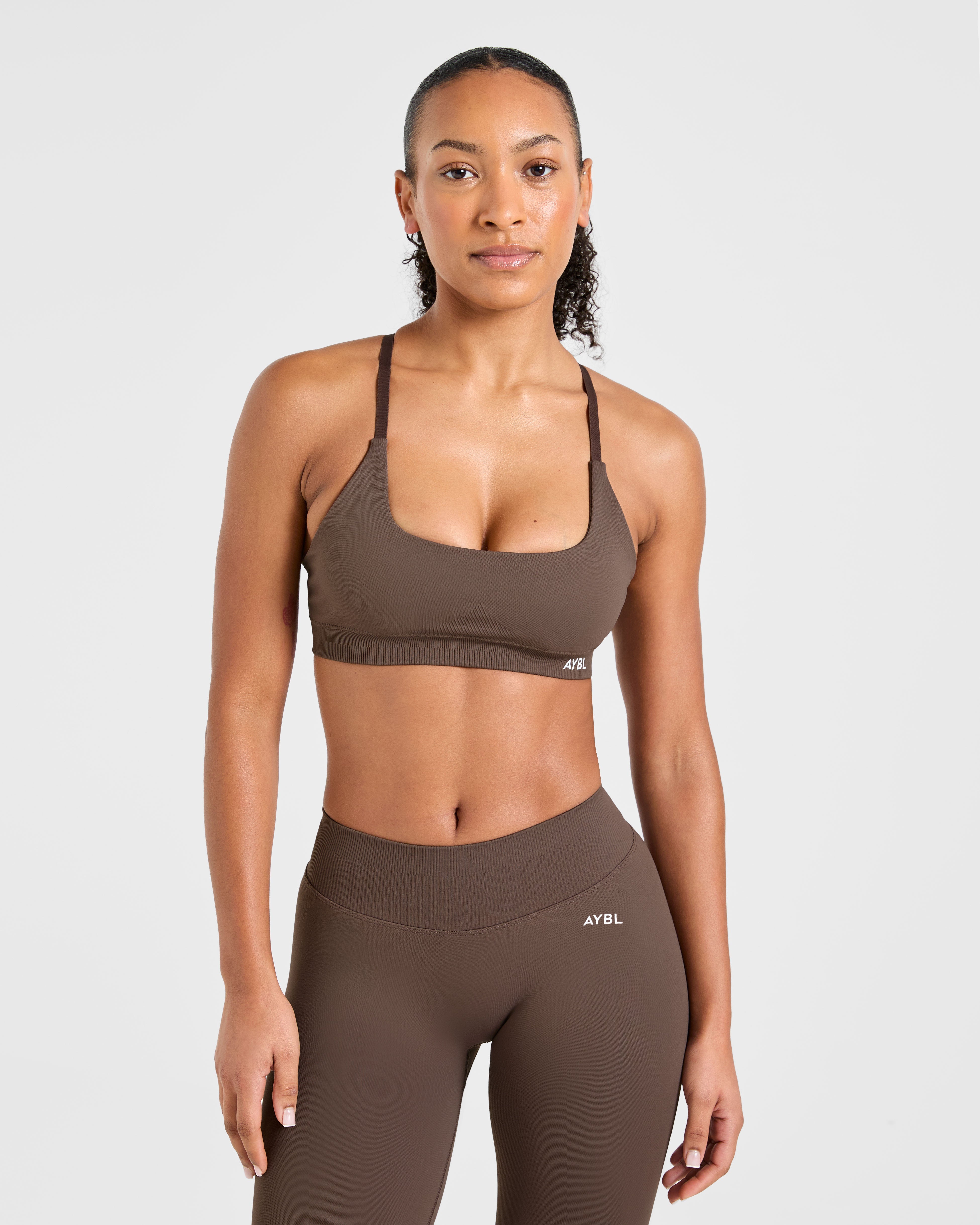 Enhance Seamless Sports Bra - Marron