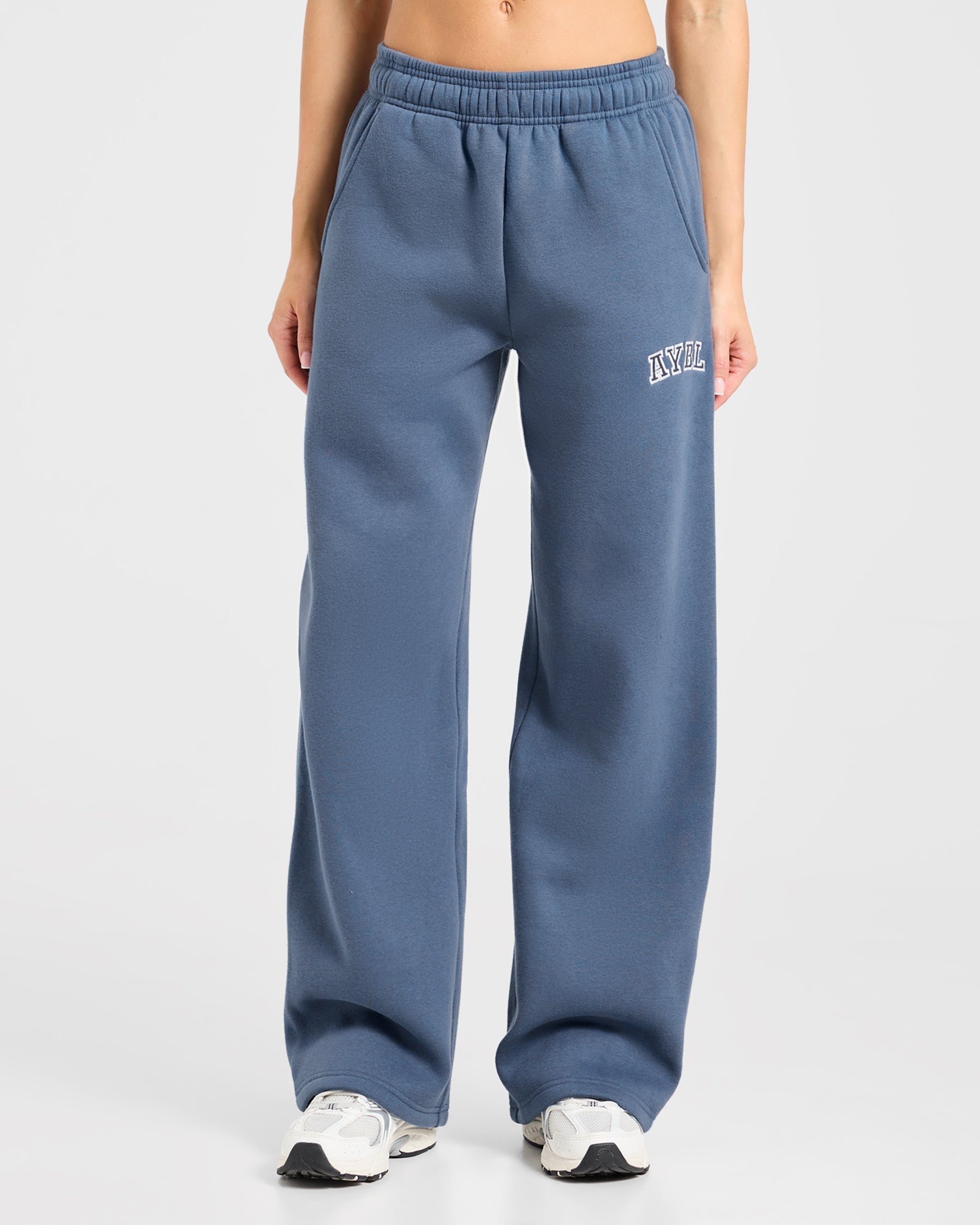 Varsity 2.0 Oversized Straight Leg Joggers - Denim Bleu