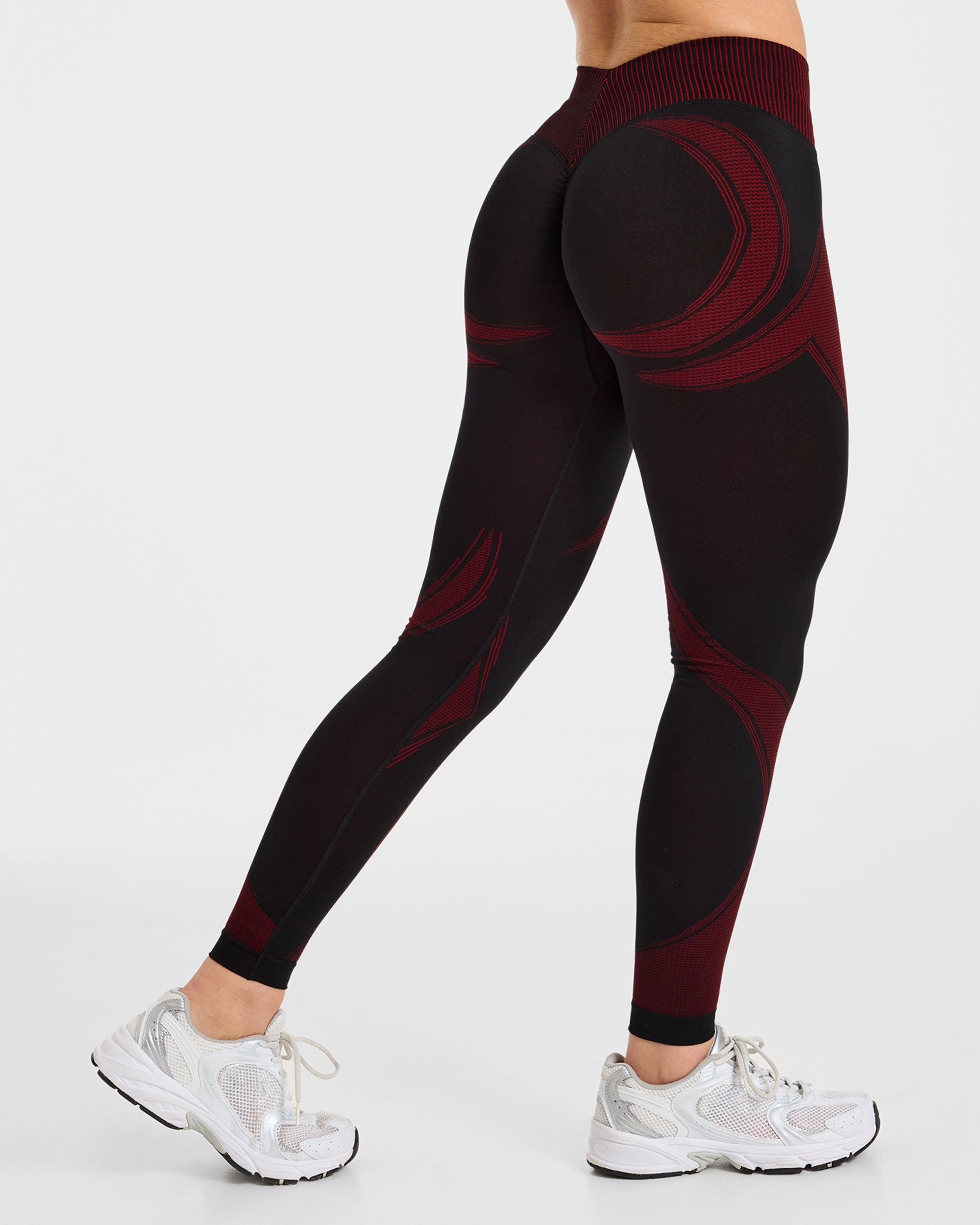 Charge Seamless Leggings - Noir/Rouge