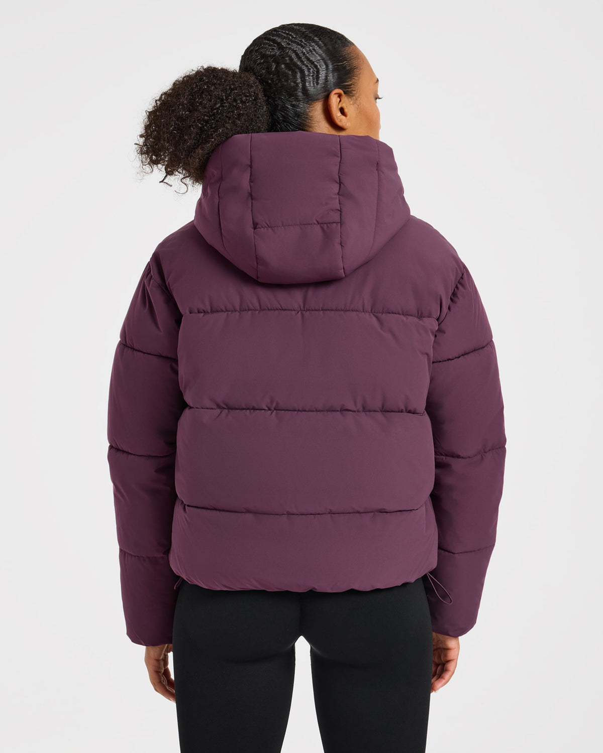 Signature Puffer Coat - Plum