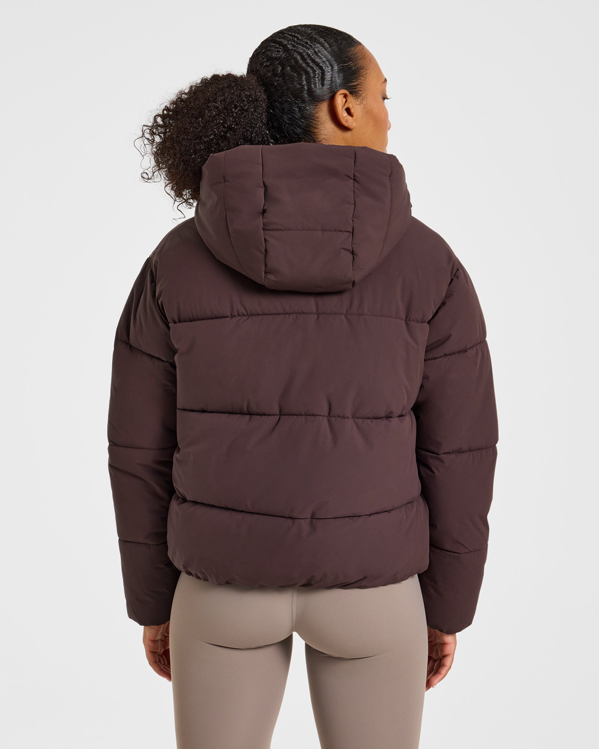 Signature Puffer Coat - Cocoa Marron