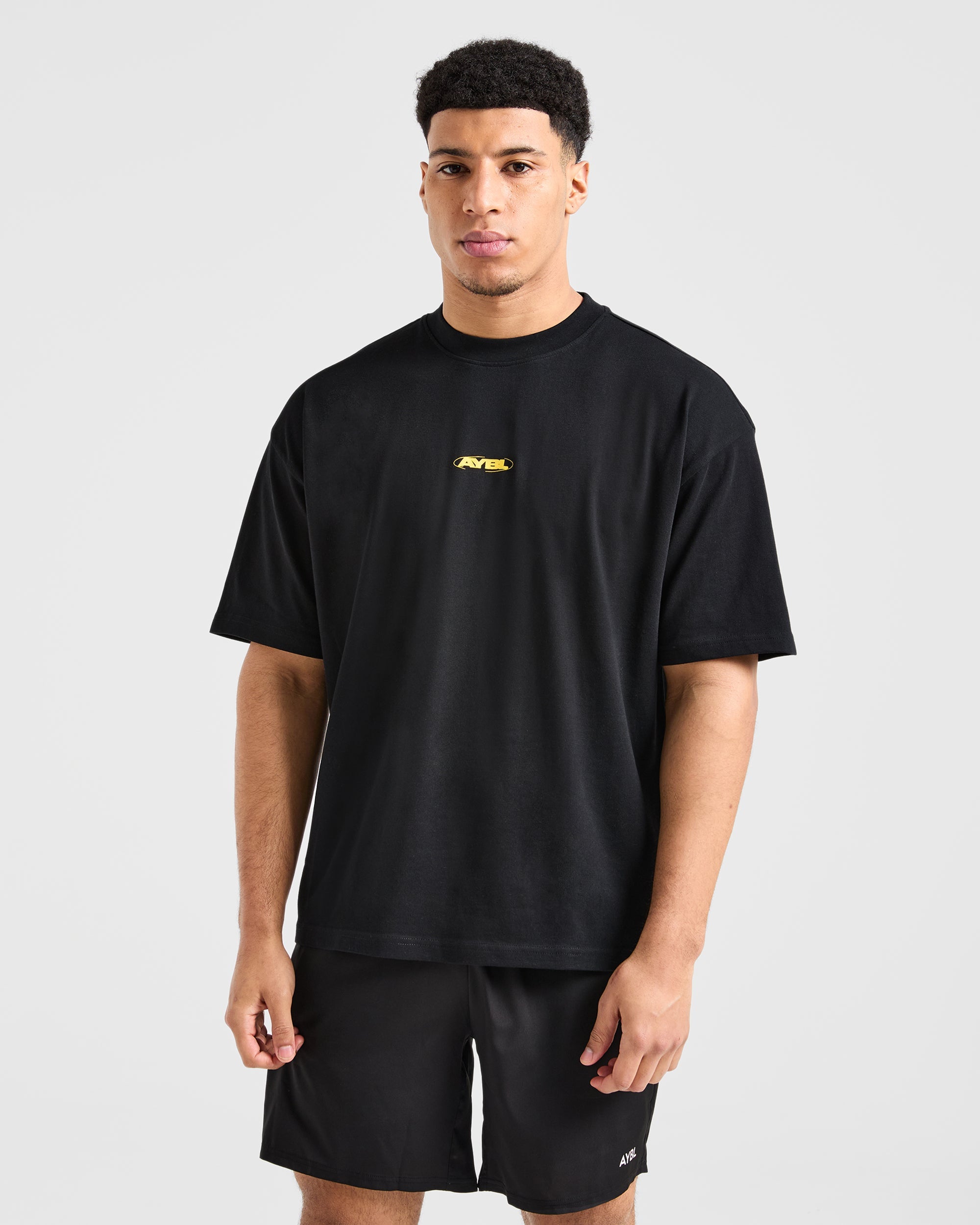 Orbit Oversized T Shirt - Noir/Jaune