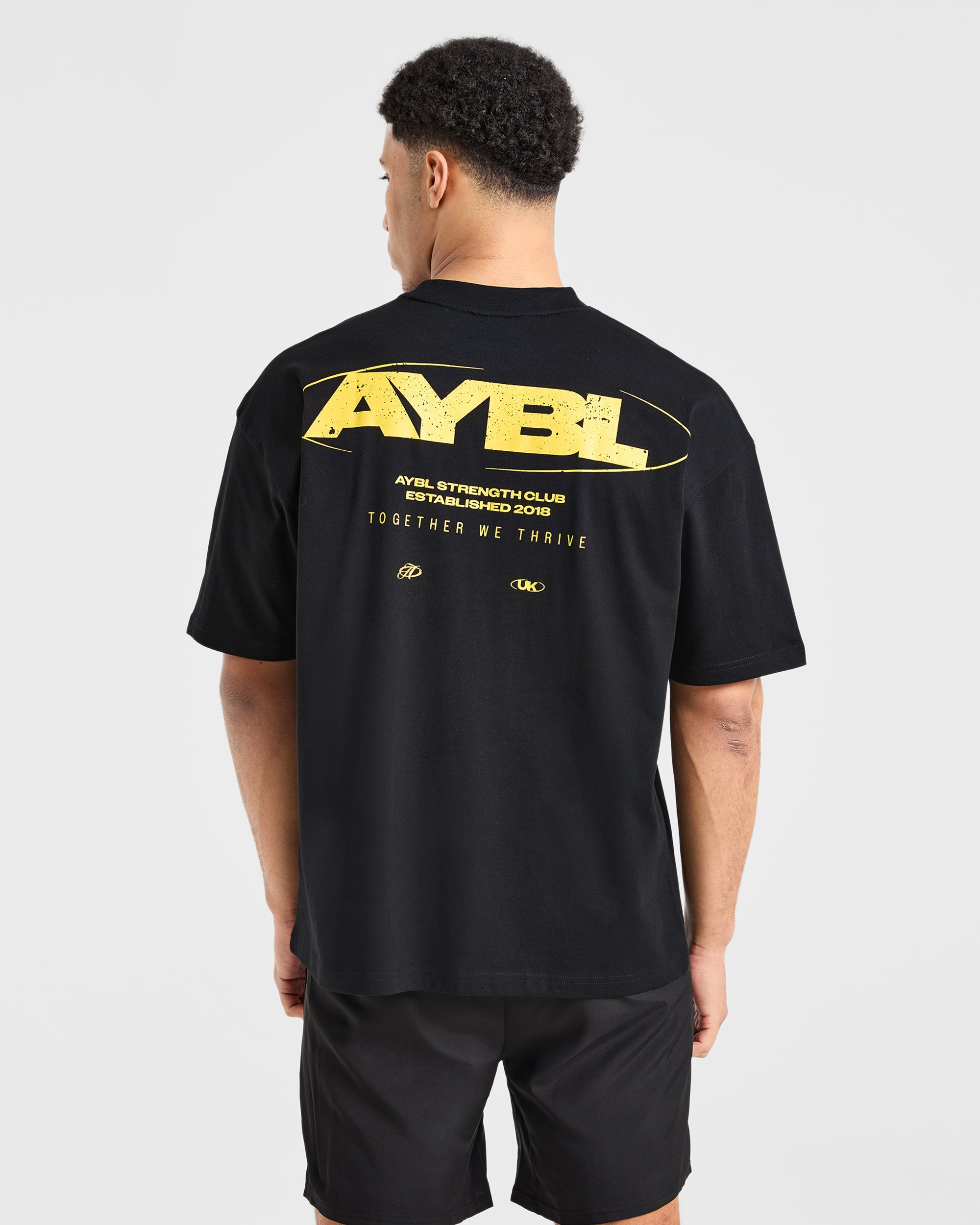 Orbit Oversized T Shirt - Noir/Jaune