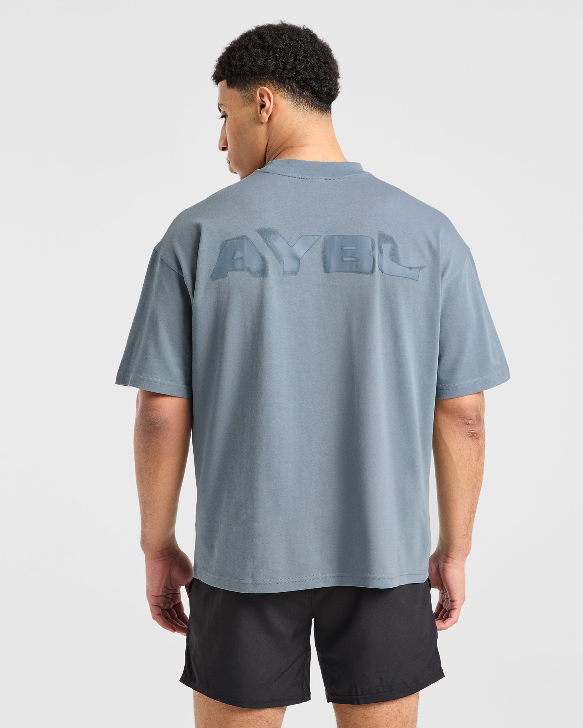 Blur Oversized T Shirt - Steel Bleu