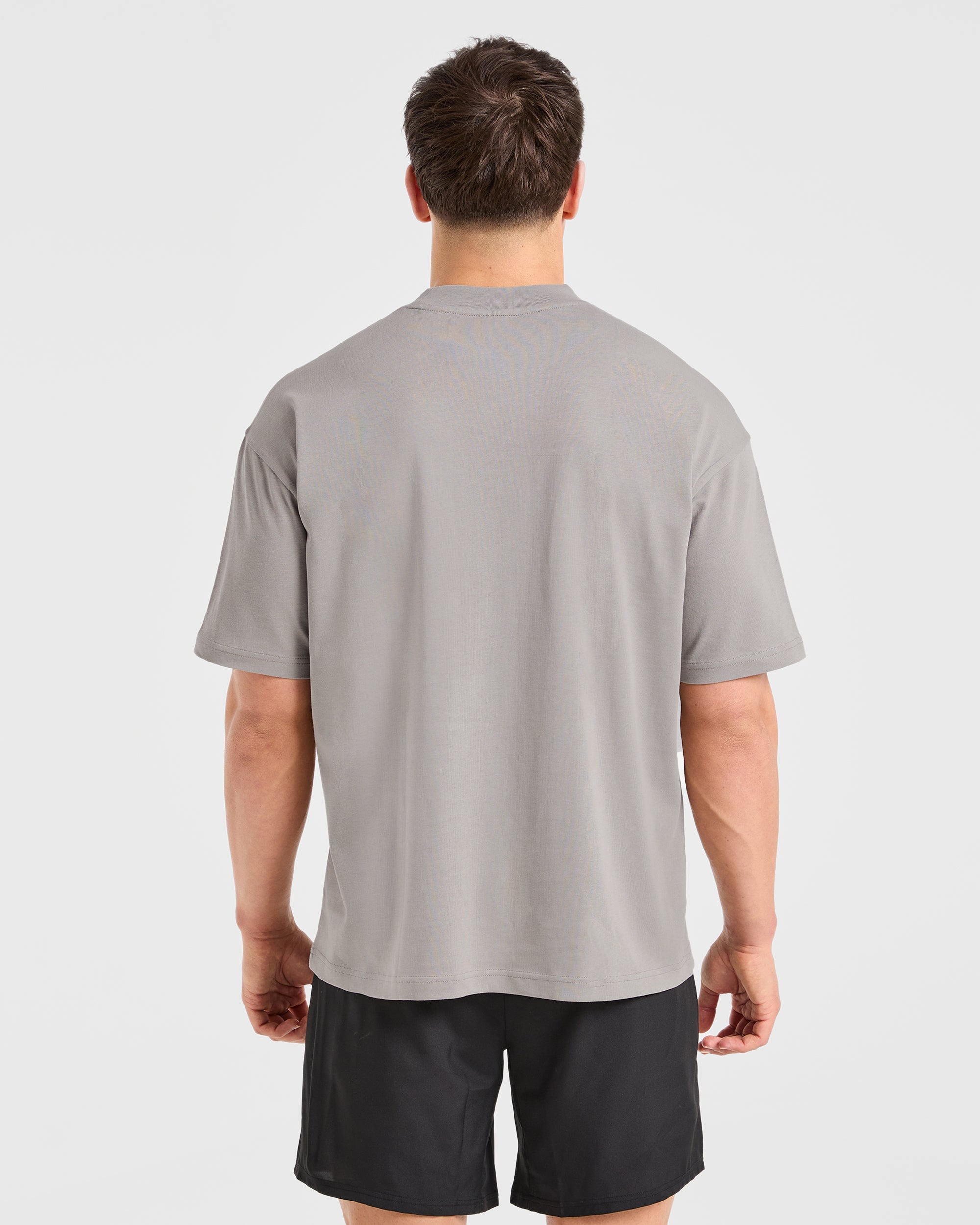 Sports Club Dot Oversized T Shirt - Cloud Gris