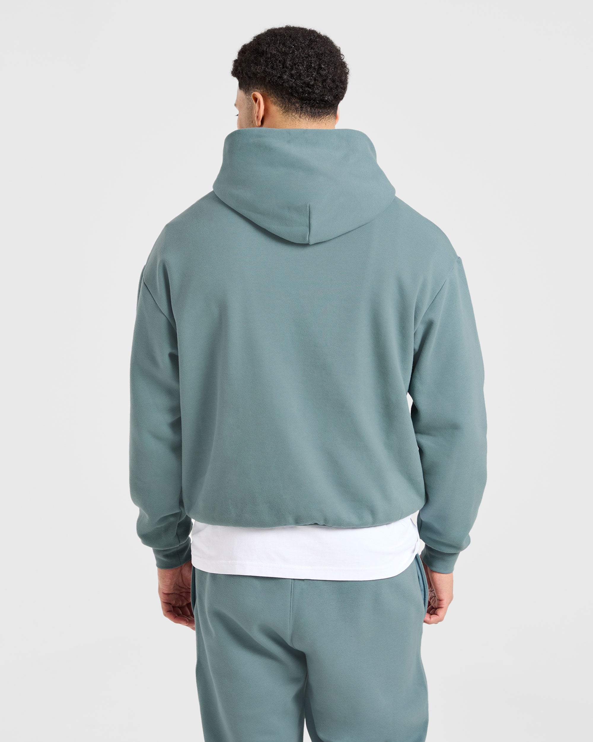 Essential Oversized Hoodie - Dusty Blue