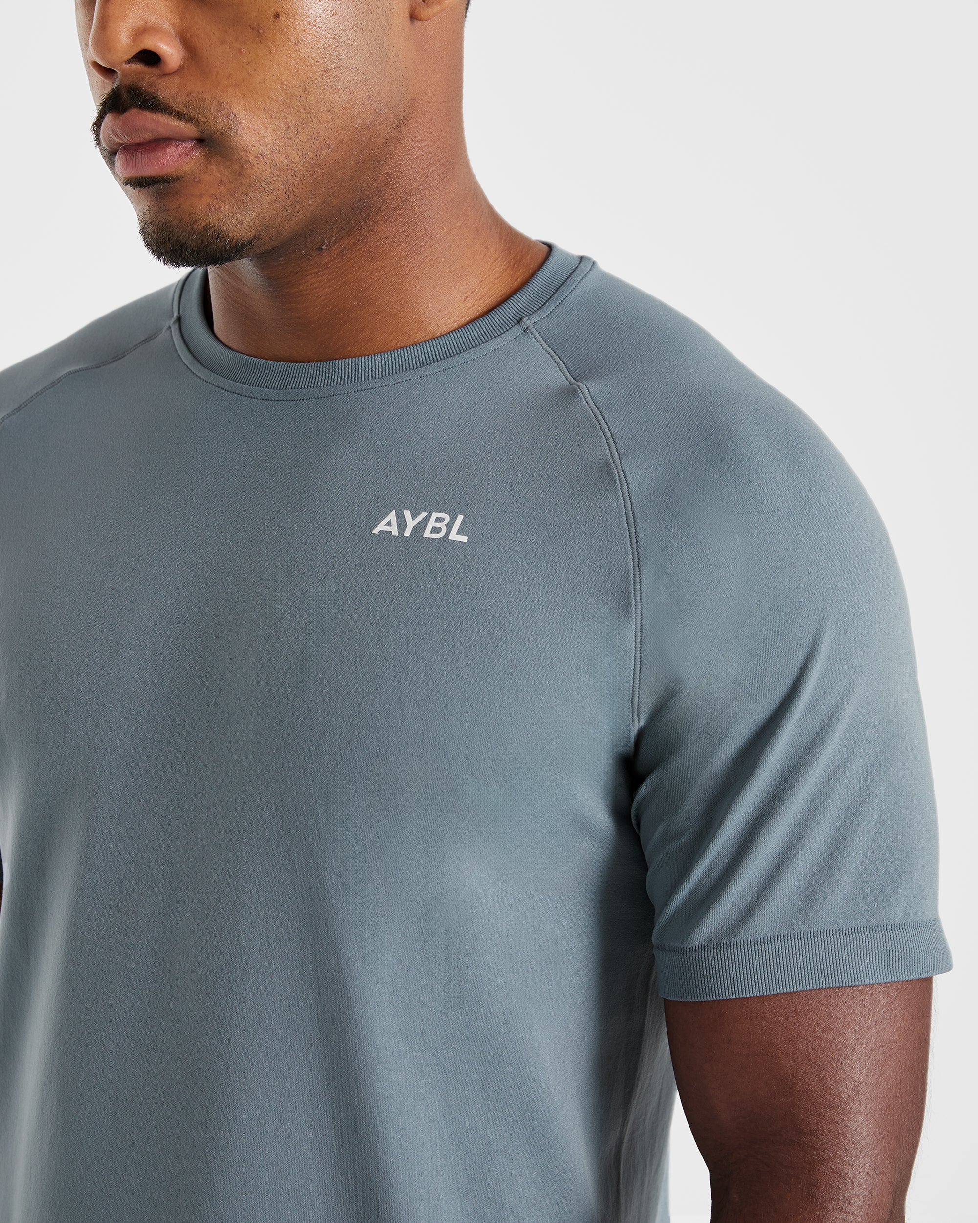 Ascend Seamless T Shirt - Slate Bleu