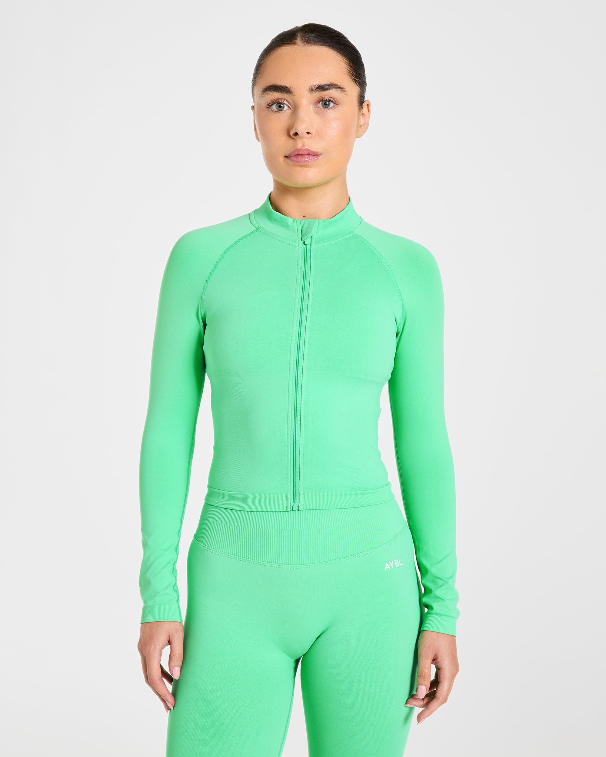 Enhance Seamless Jacket - Mint Vert