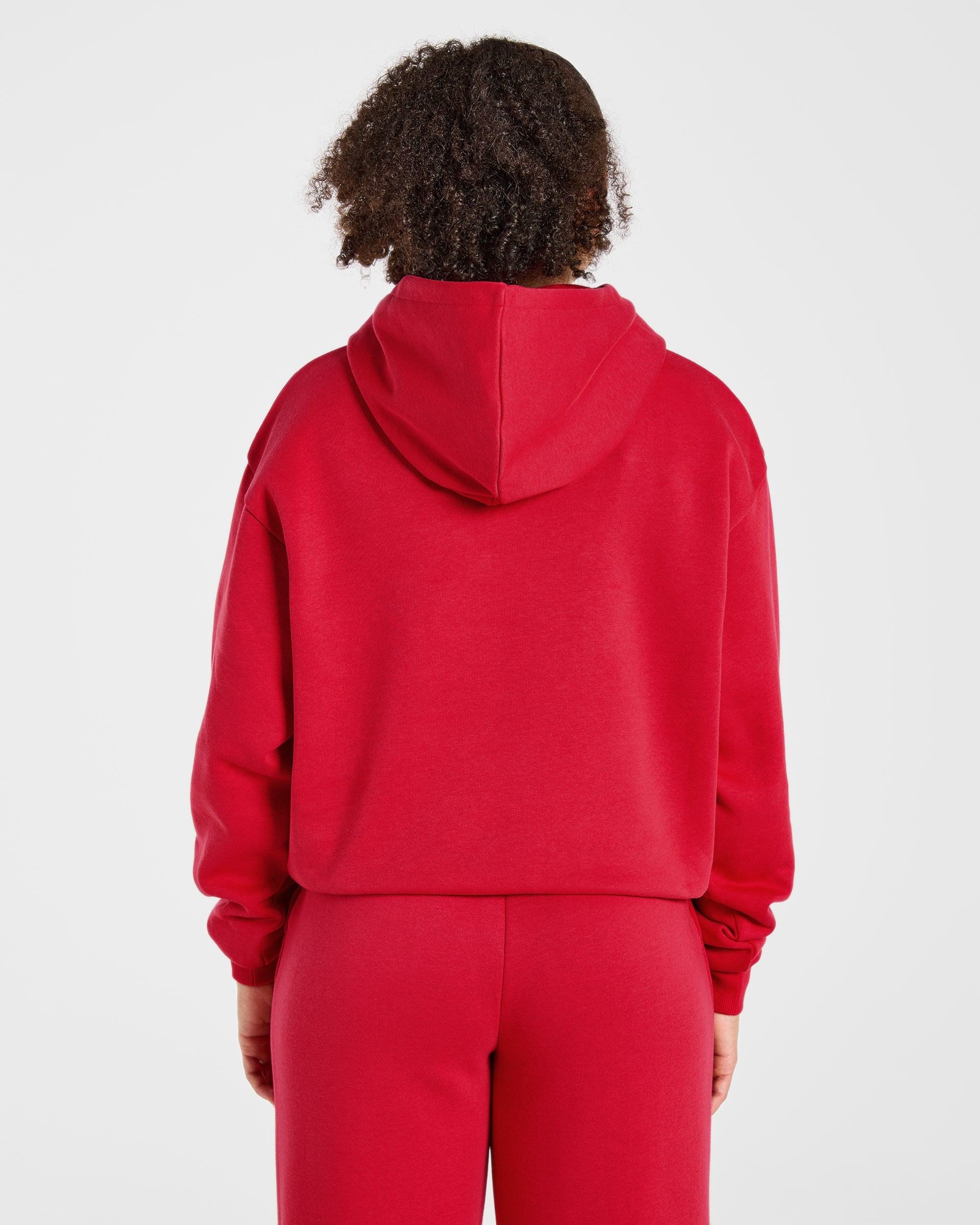 Lifestyle Oversized Hoodie - Rouge