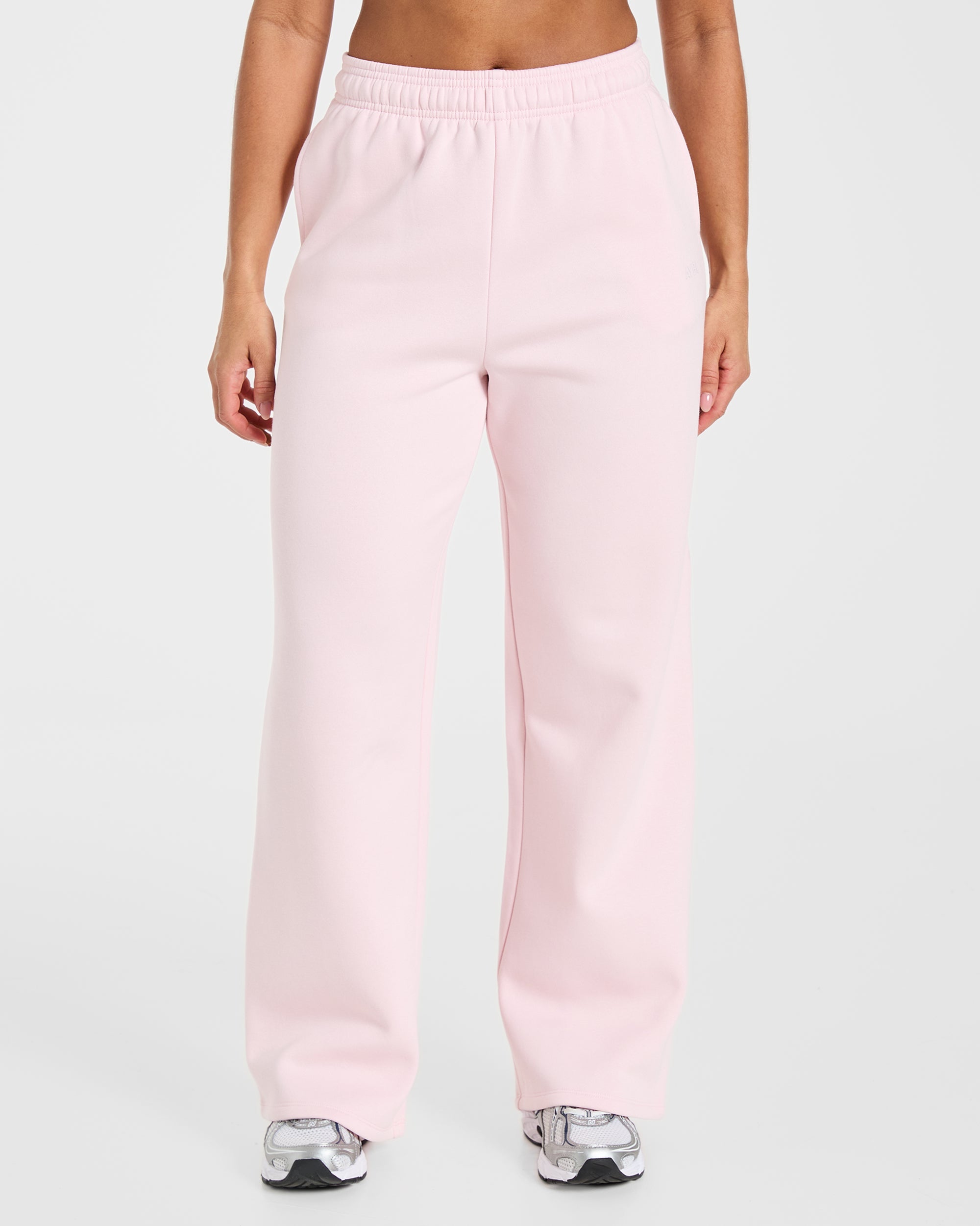 Lifestyle Oversized Straight Leg Joggers - Pastel Rose