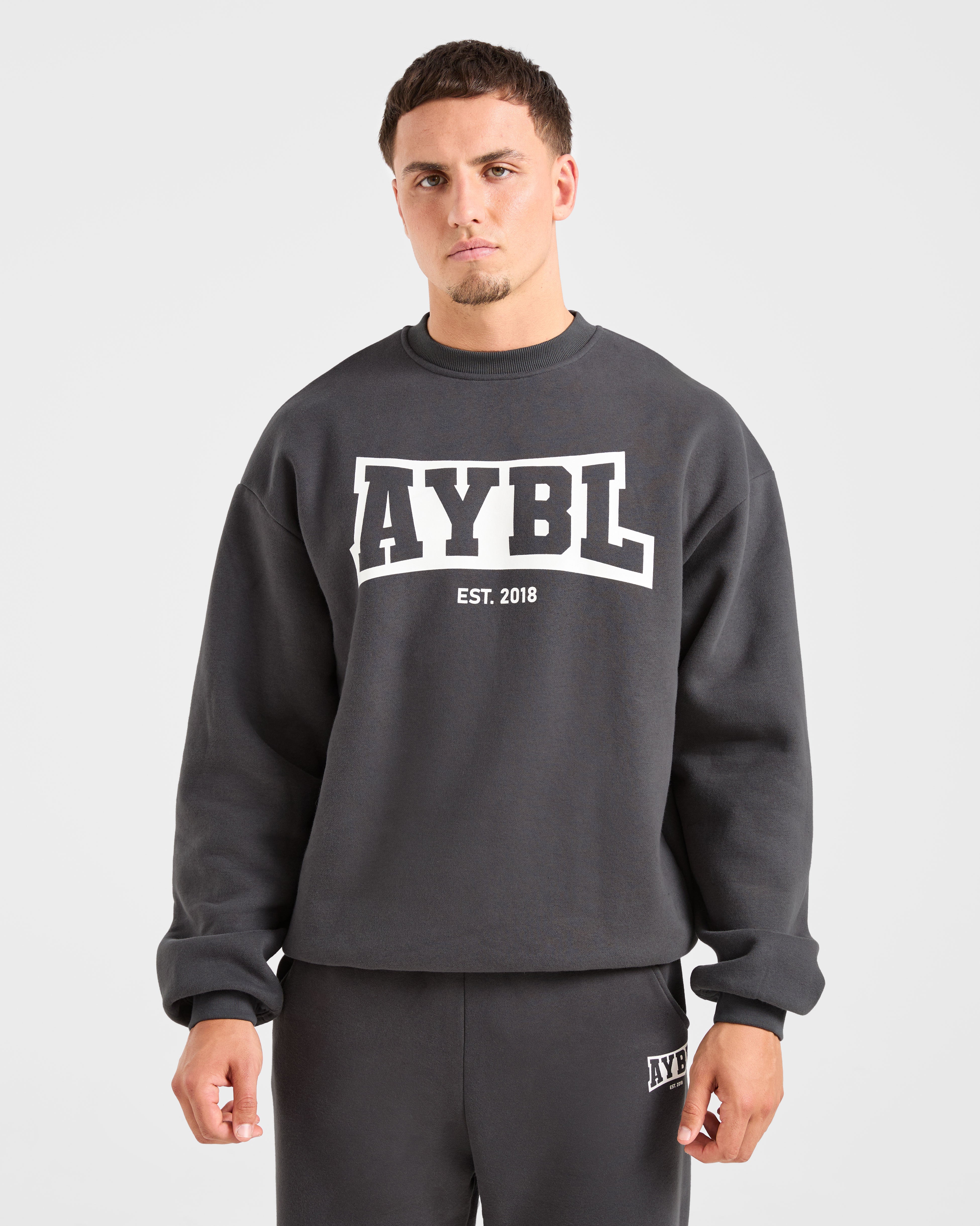 Academy Oversized Sweater - Charcoal