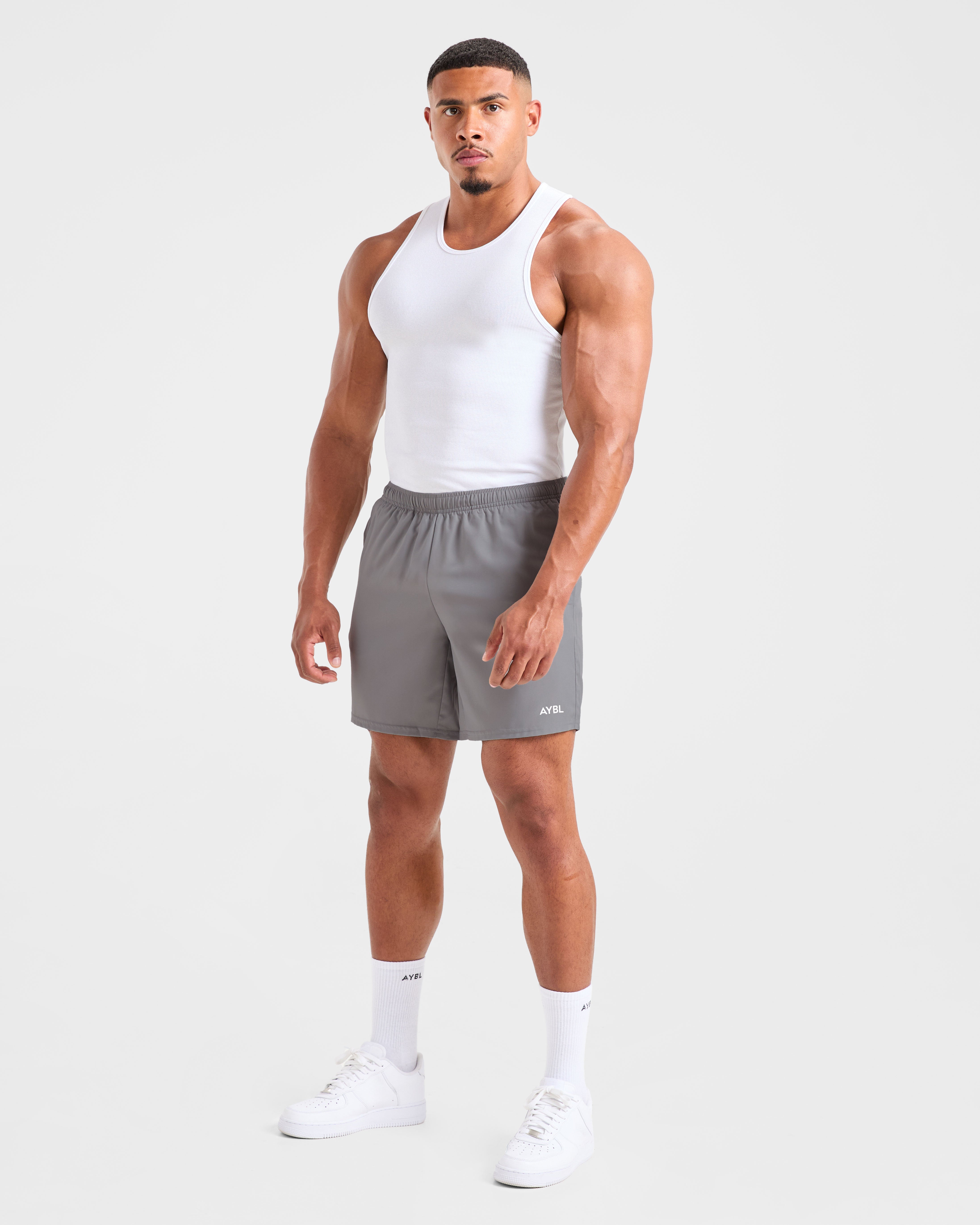 Muscle Ribbed Tank - Blanc