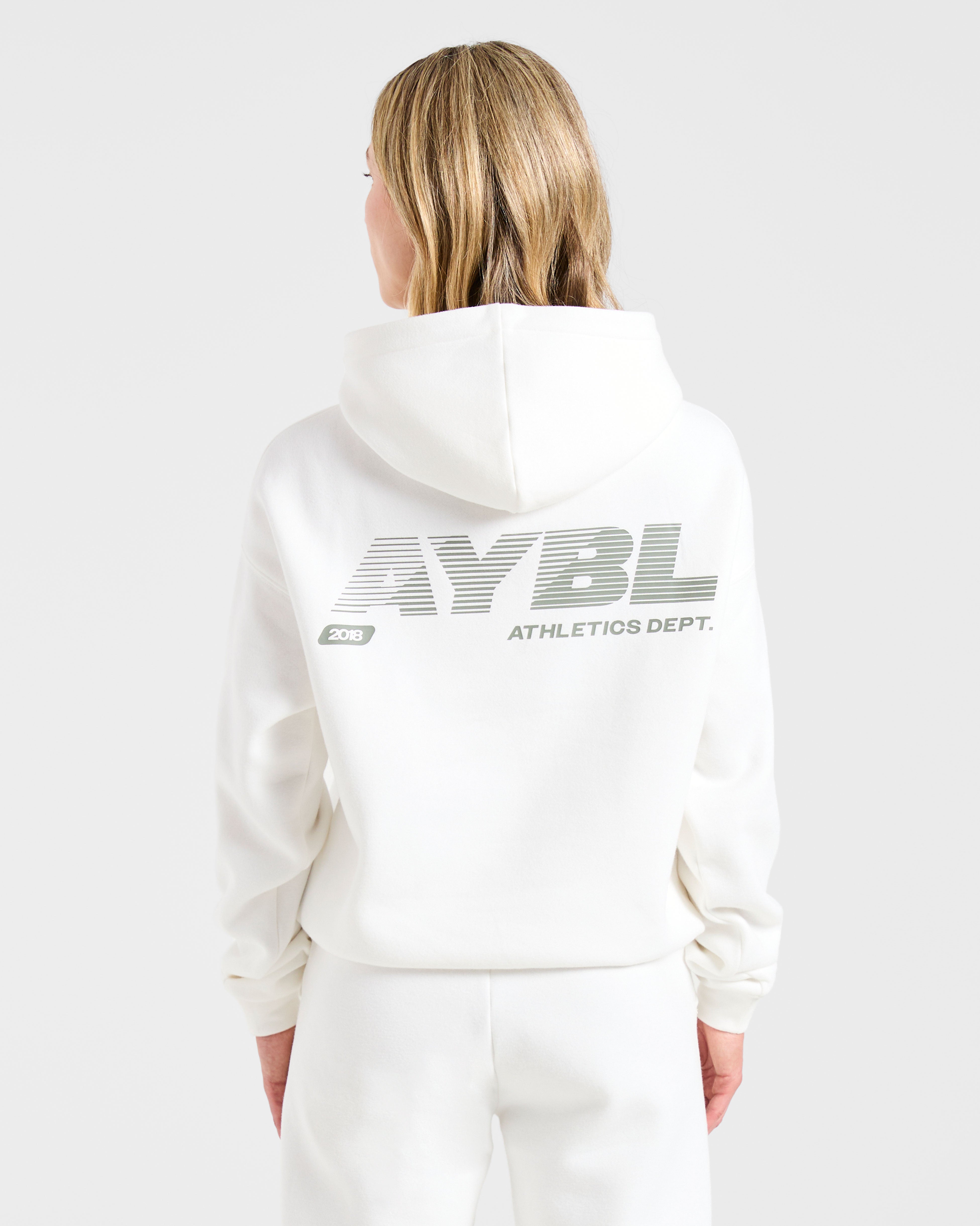 Athletics Dept Oversized Hoodie - Off Blanc