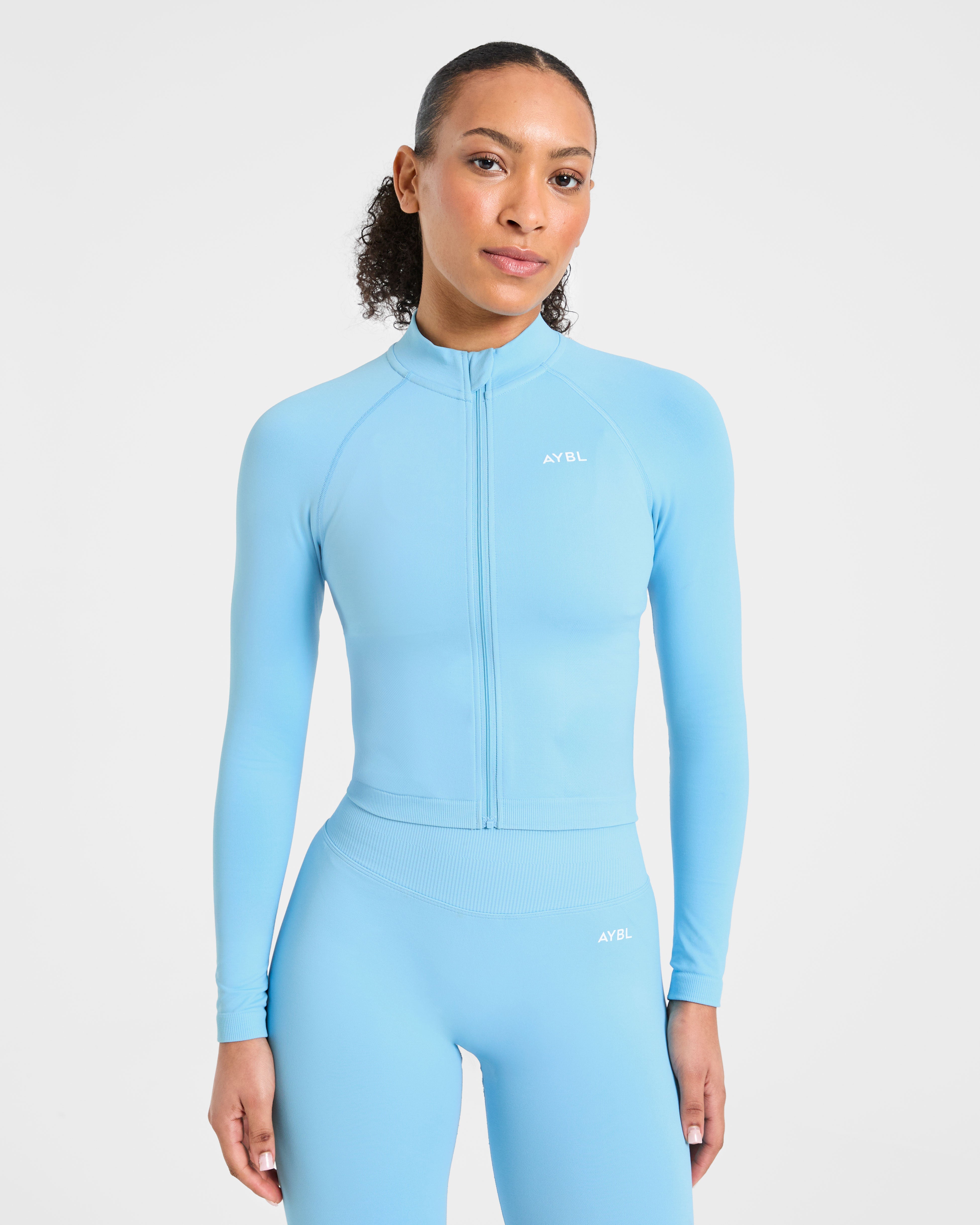 Enhance Seamless Jacket - Powder Bleu
