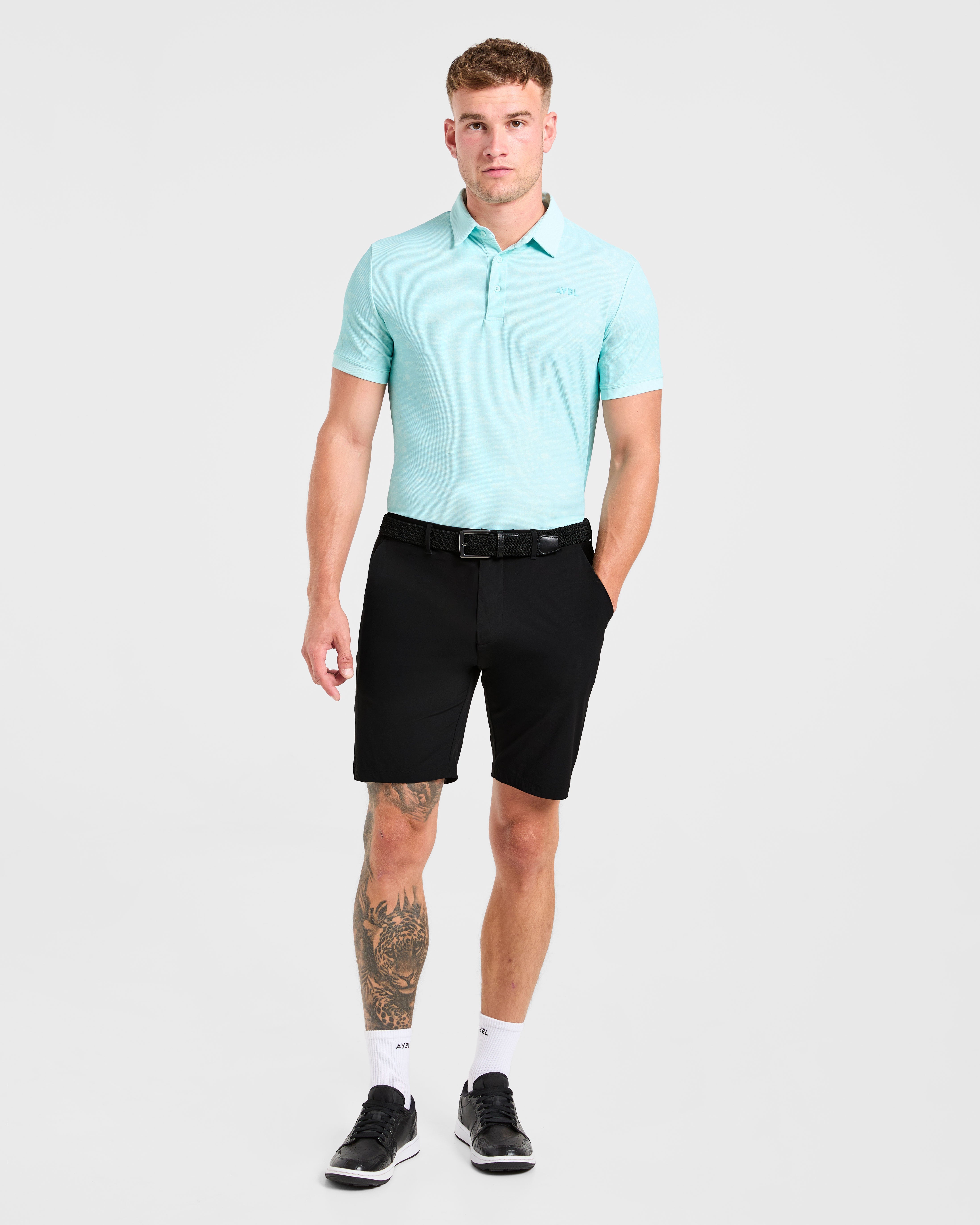 Precision Texture Polo - Summer Bleu